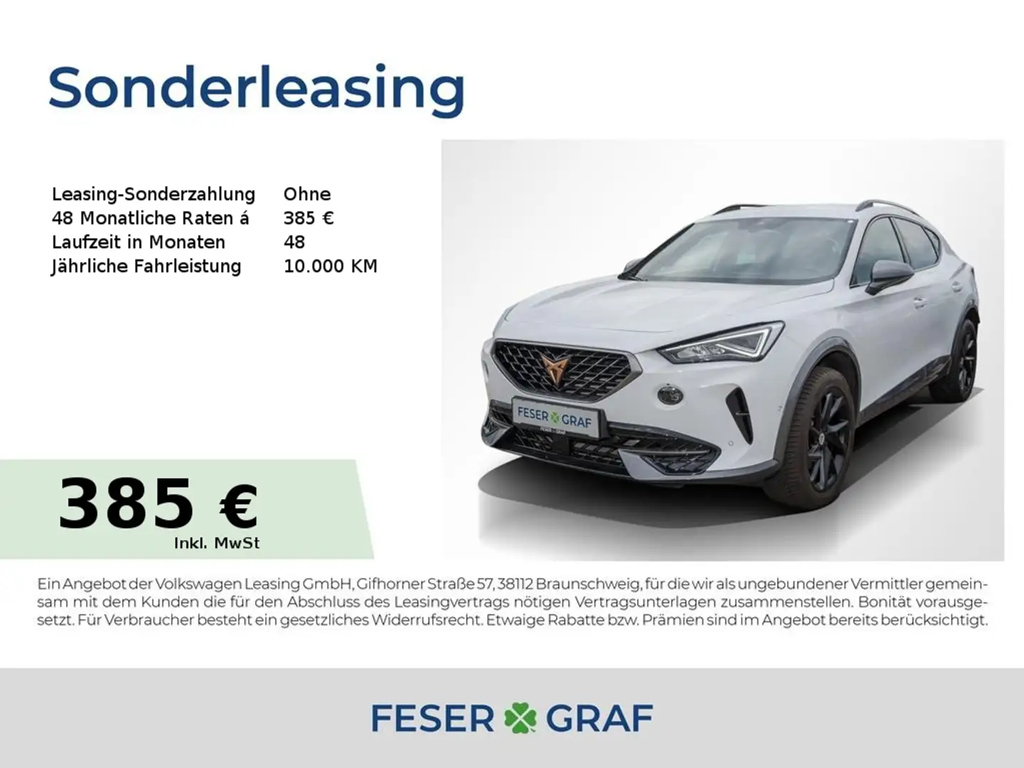 CUPRA Formentor 2.0TSI DSG LED/ASSISTENZ XL/KAMERA/SHZ Weiß - 1