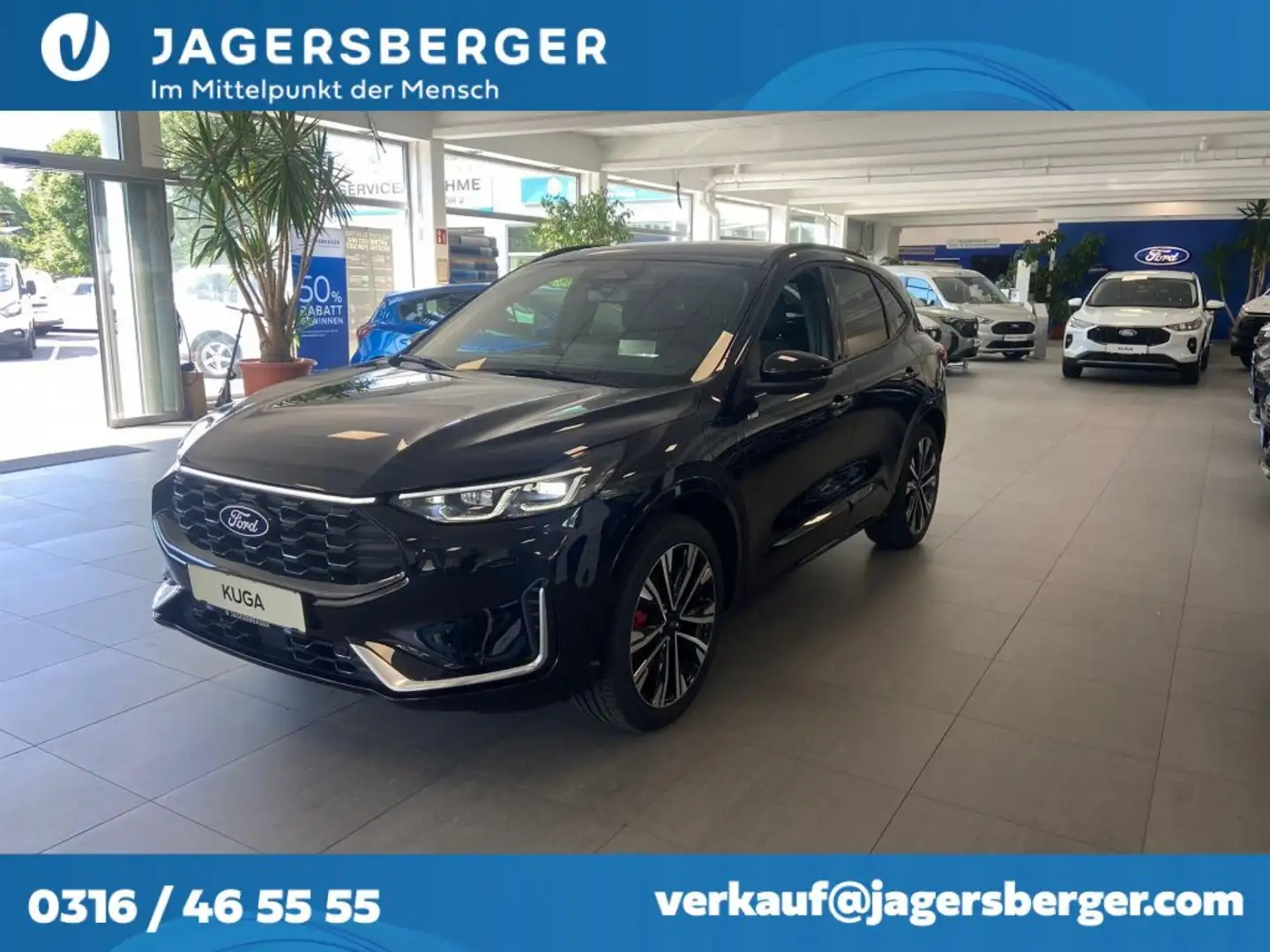 Ford Kuga 2,5 Duratec PHEV ST-Line X Aut. Zwart - 1
