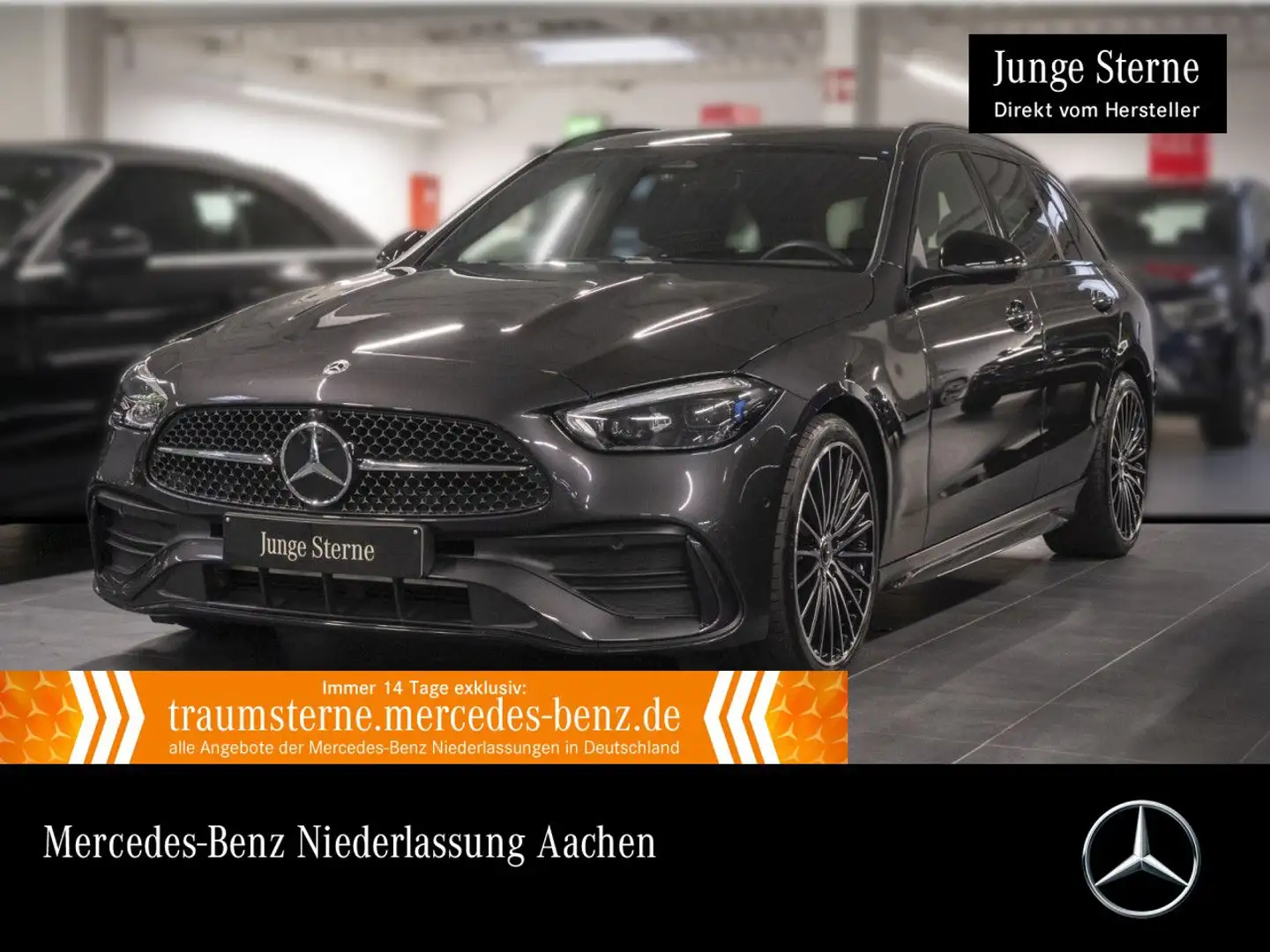 Mercedes-Benz C 300 d T AMG+NIGHT+360+19"+TOTW+KEYLESS+9G Grau - 1
