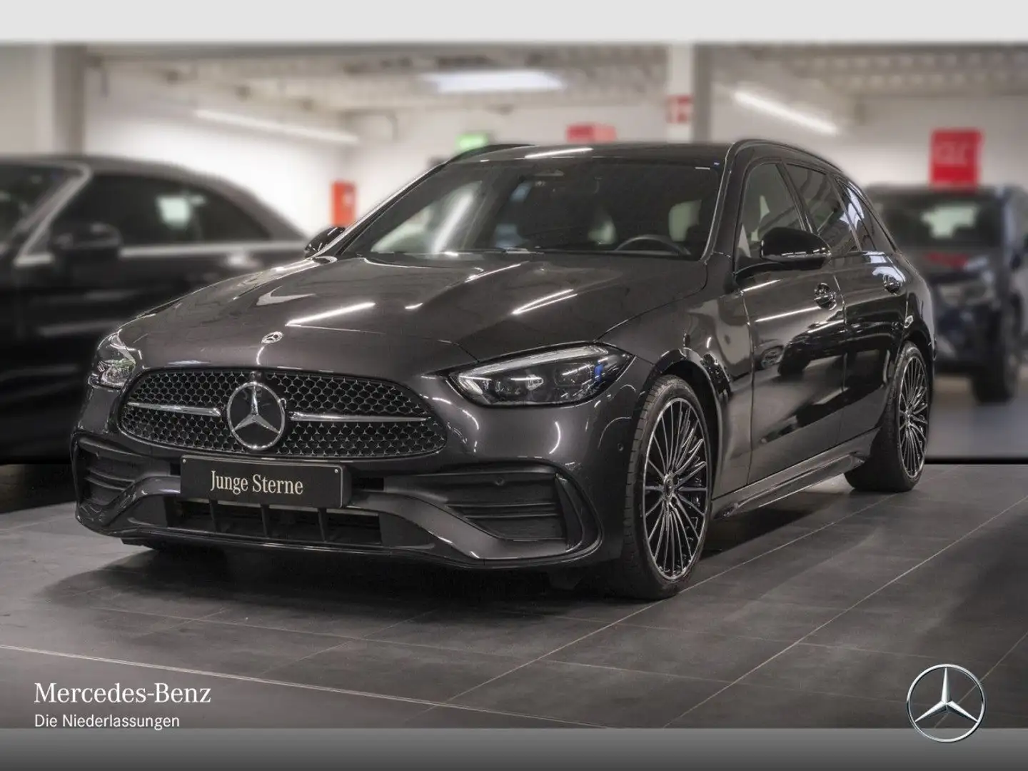 Mercedes-Benz C 300 d T AMG+NIGHT+360+19"+TOTW+KEYLESS+9G Grau - 2