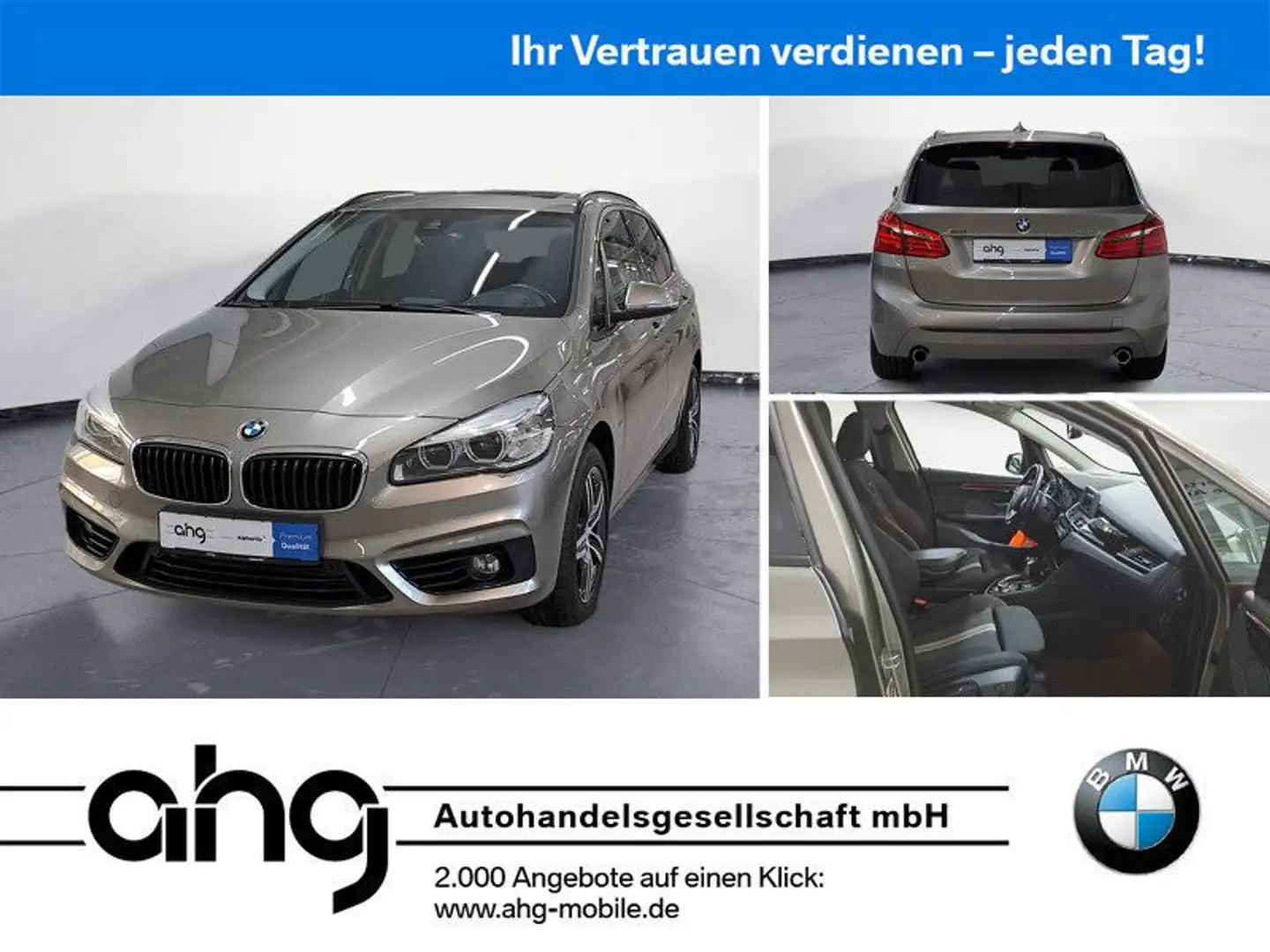 BMW 225 Sport Line Sport Aut. Silber - 1