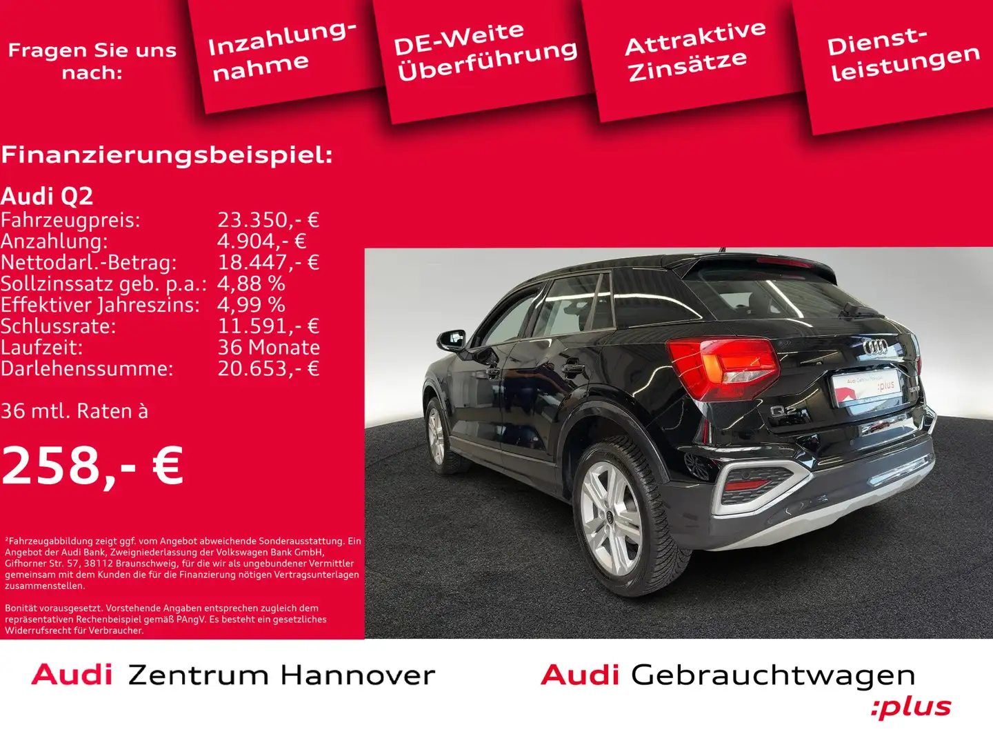Audi Q2 Advanced 35 TFSI LED Kamera AHK Navi Schwarz - 2