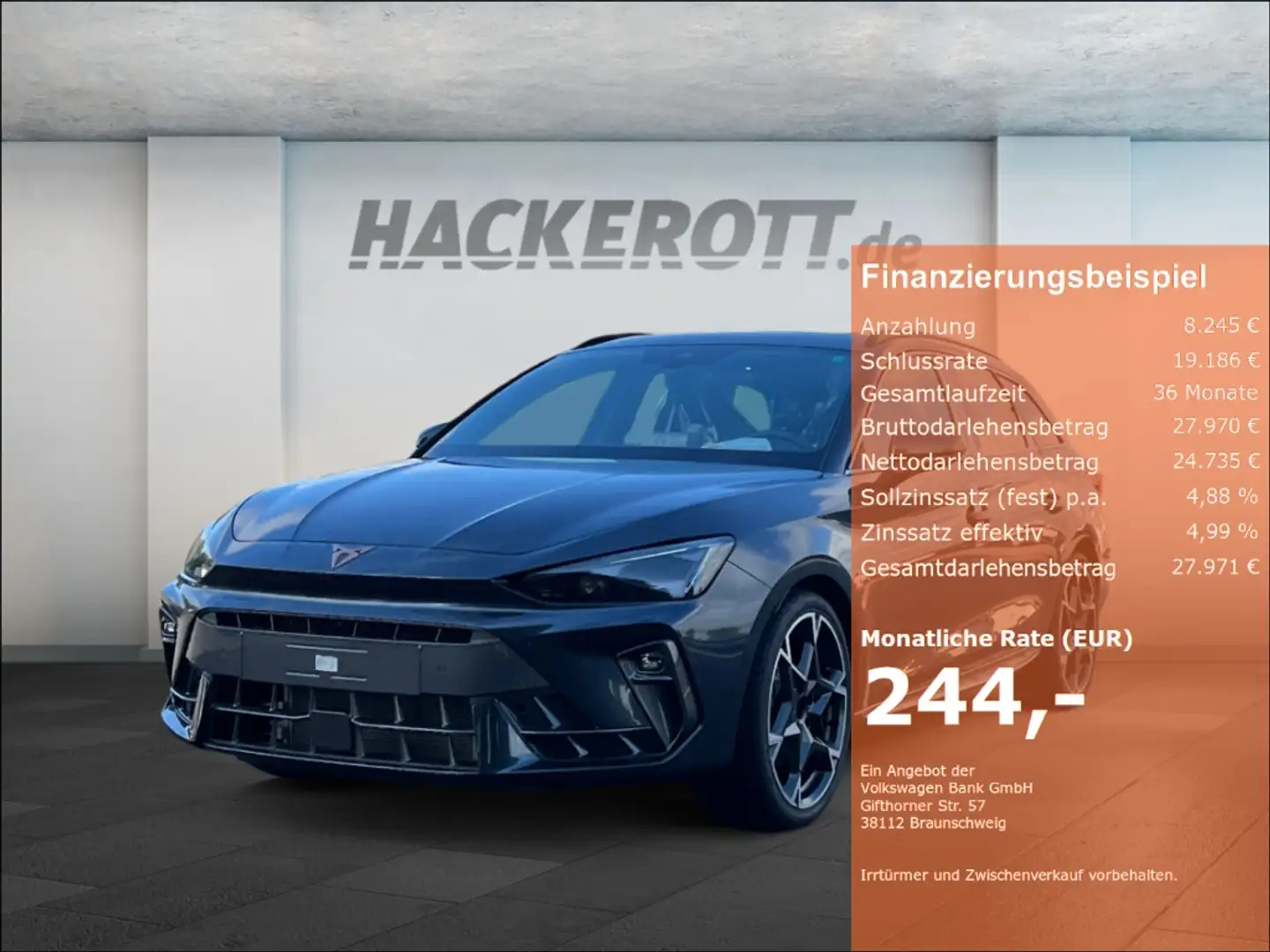 CUPRA Leon SPORTSTOURER 1.5 ETSI 110 KW (150 PS)Keyless e-Sit Grau - 1