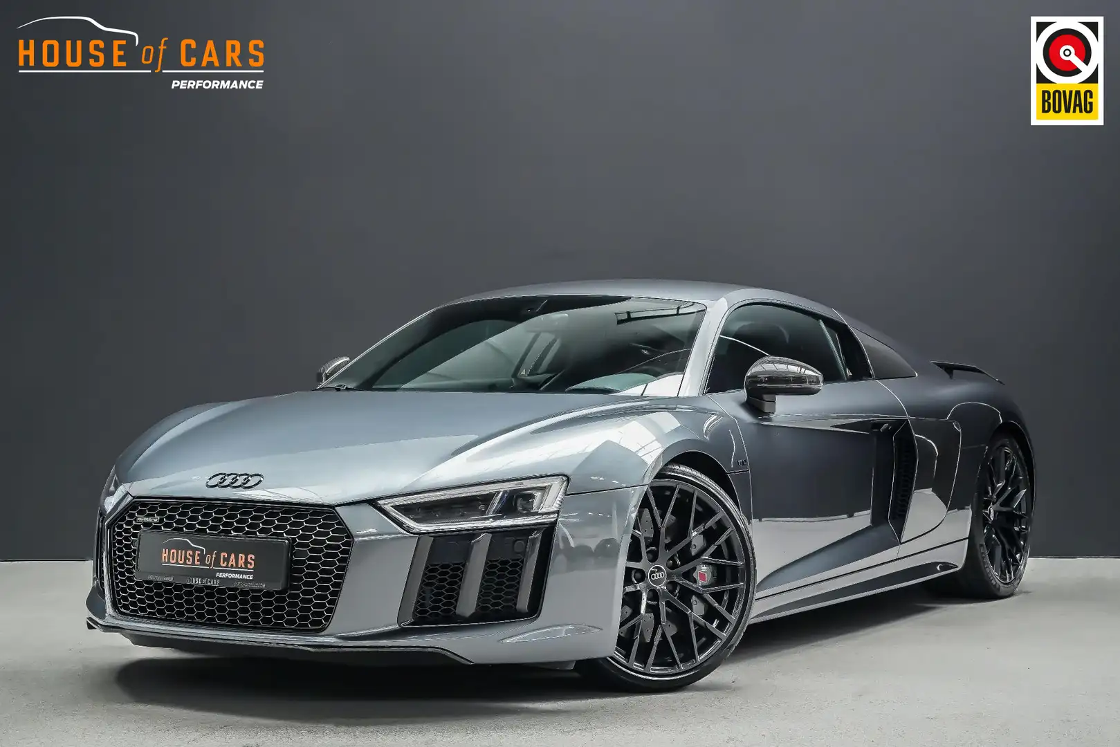 Audi R8 V10 5.2 610pk FSI quattro Plus |Capristo sportuitl Šedá - 1