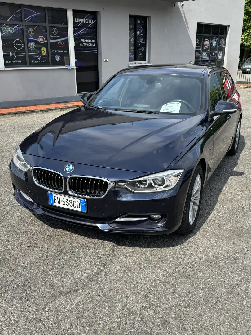 BMW 320 320d Touring xdrive Sport Bleu - 1