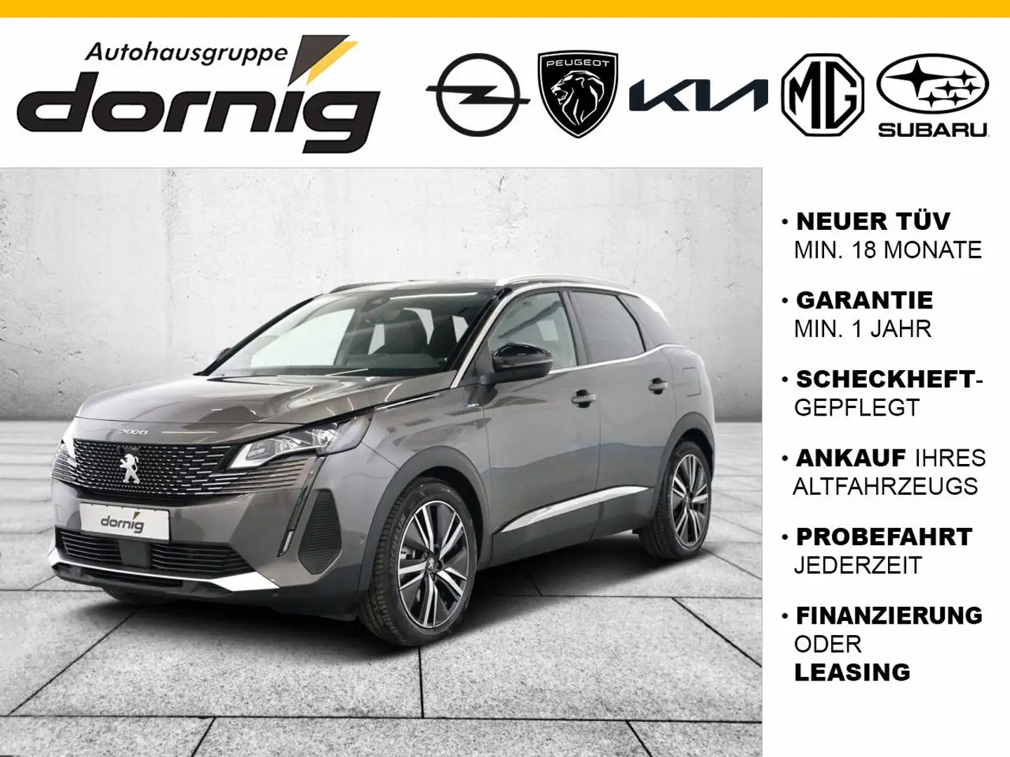 Peugeot 3008 GT Pack PHEV 300 e-EAT8 Grau - 1