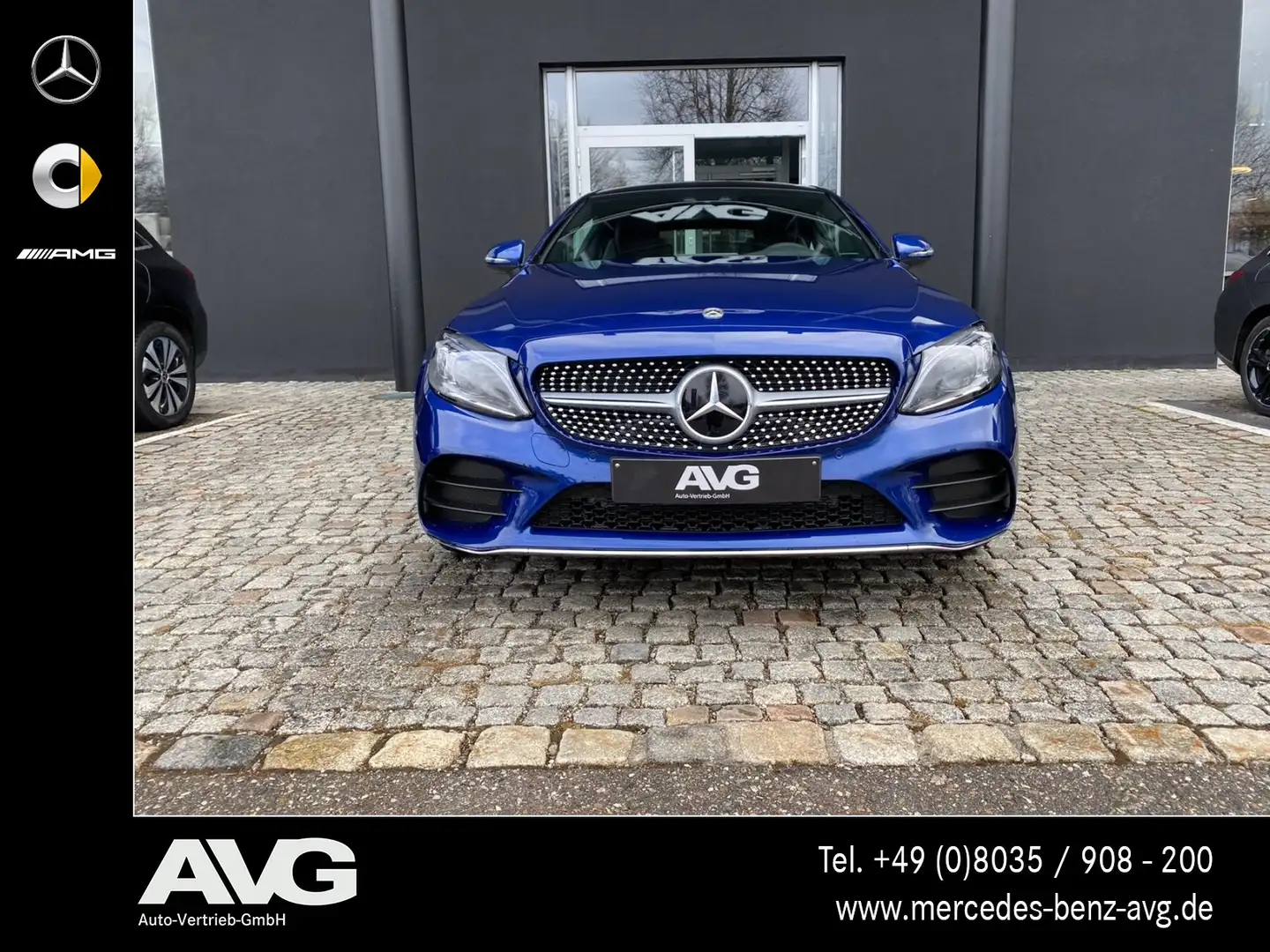 Mercedes-Benz C 300 C 300 Coupé AMG Pano High-End Multi LED Distr Blu/Azzurro - 2