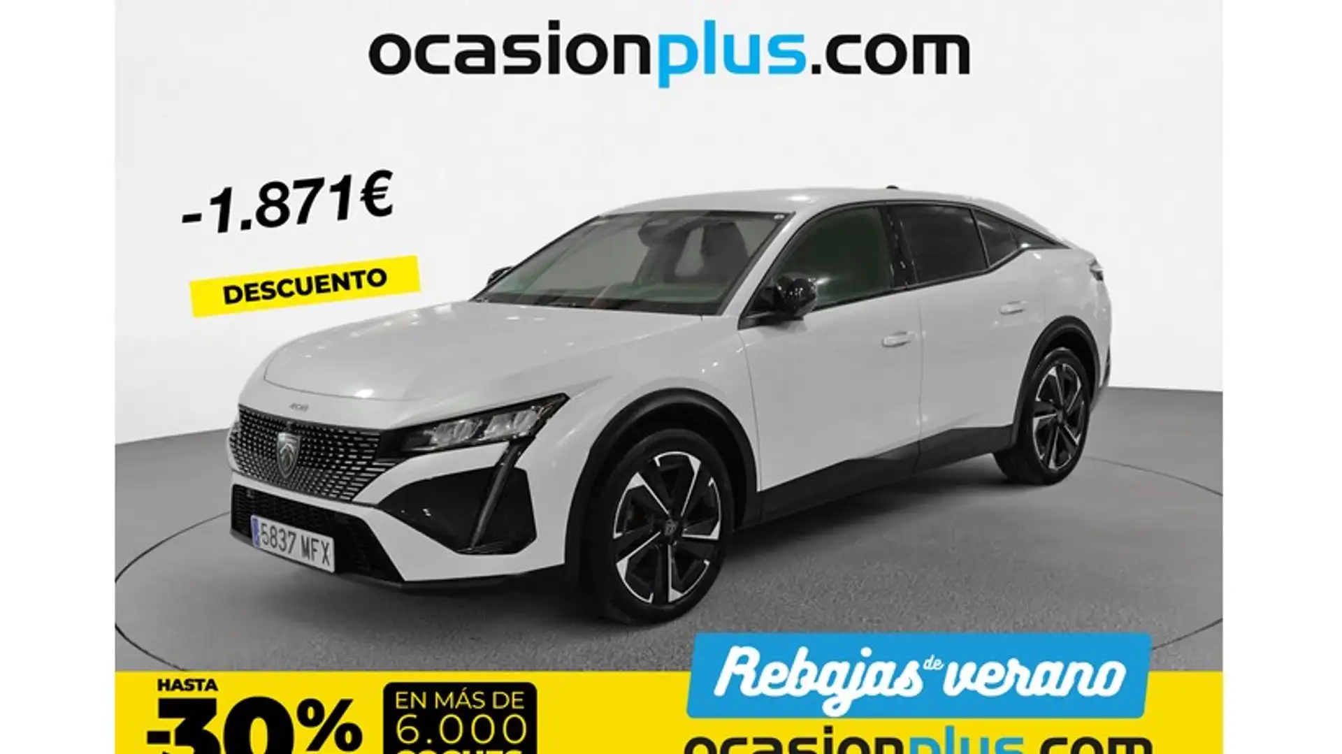 Peugeot 408 PureTech 130 Allure Pack EAT8 Blanc - 1