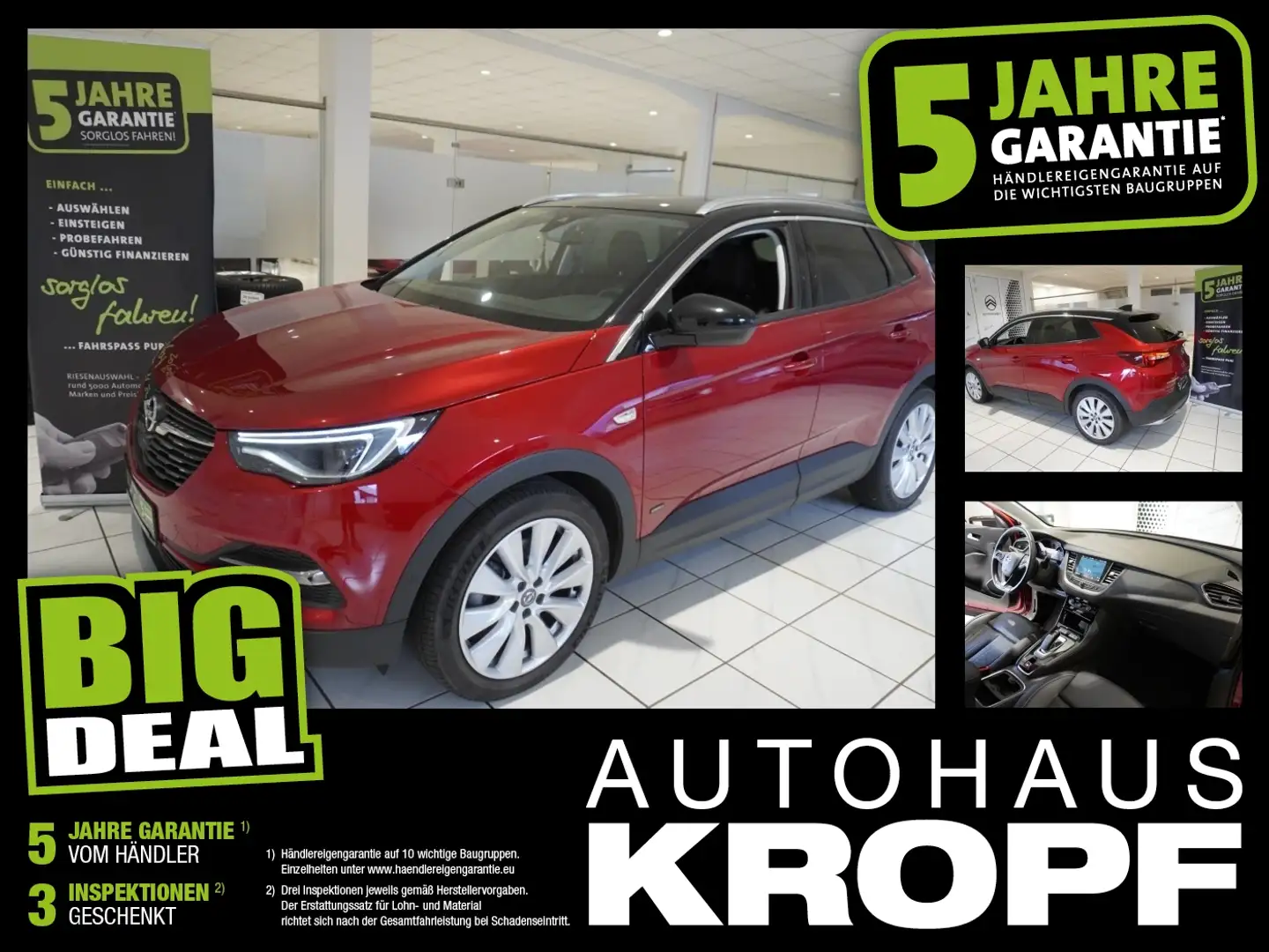 Opel Grandland 1.6T Hybrid LED,Kamera,Sitzheiz,Navi, Rot - 1