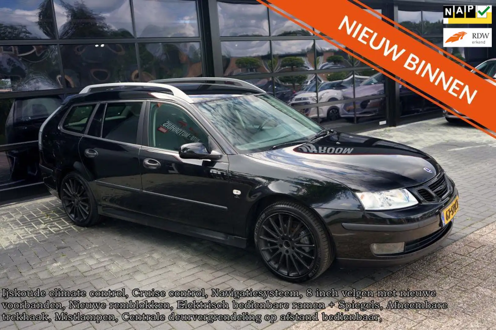 Saab 9-3 Sport Estate 1.8 Vector, Clima, Navi, CC, Elek pak Nero - 1