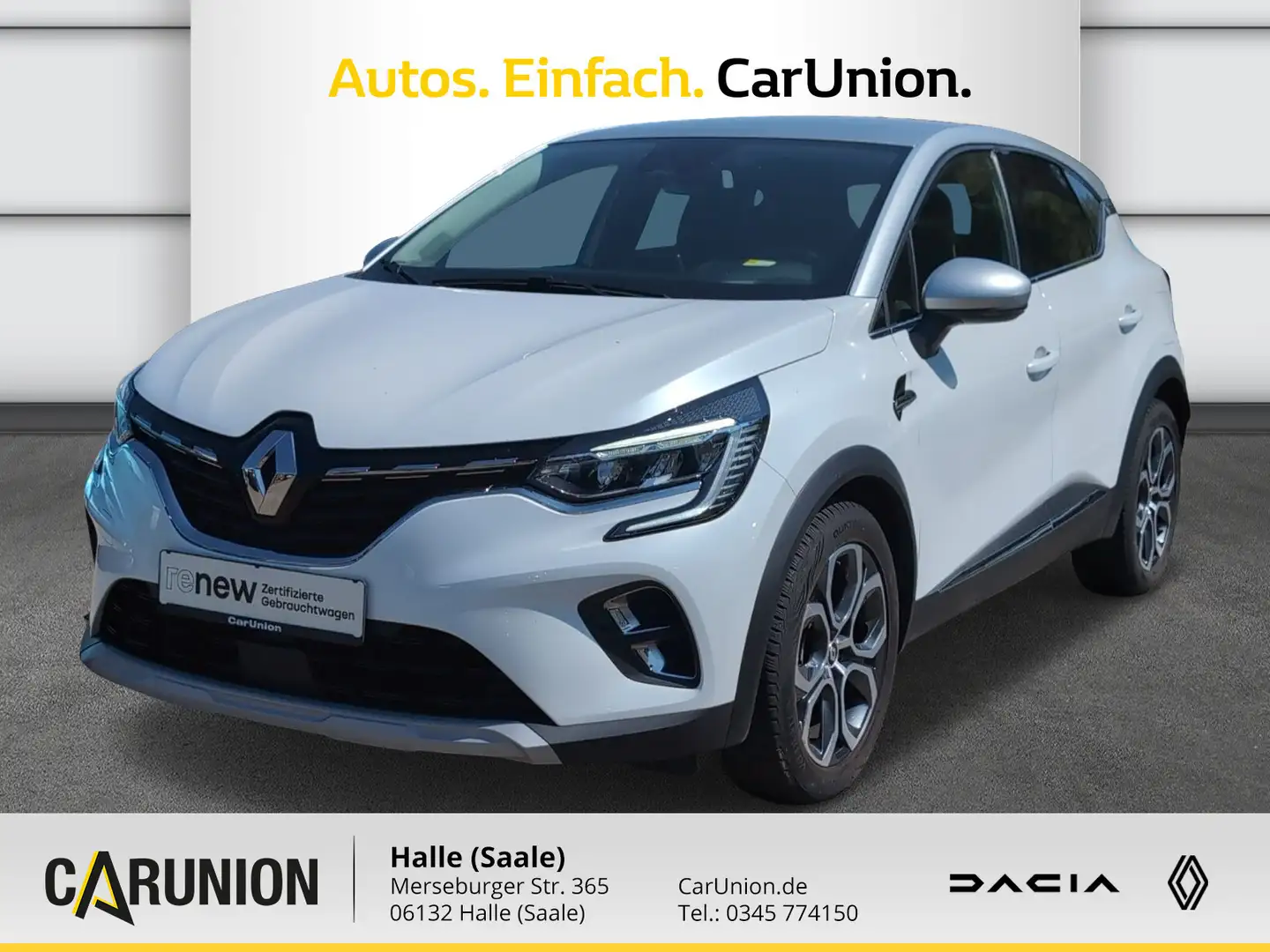 Renault Captur INTENS E-TECH Plug-in 160 Vortemparierbar Wit - 1