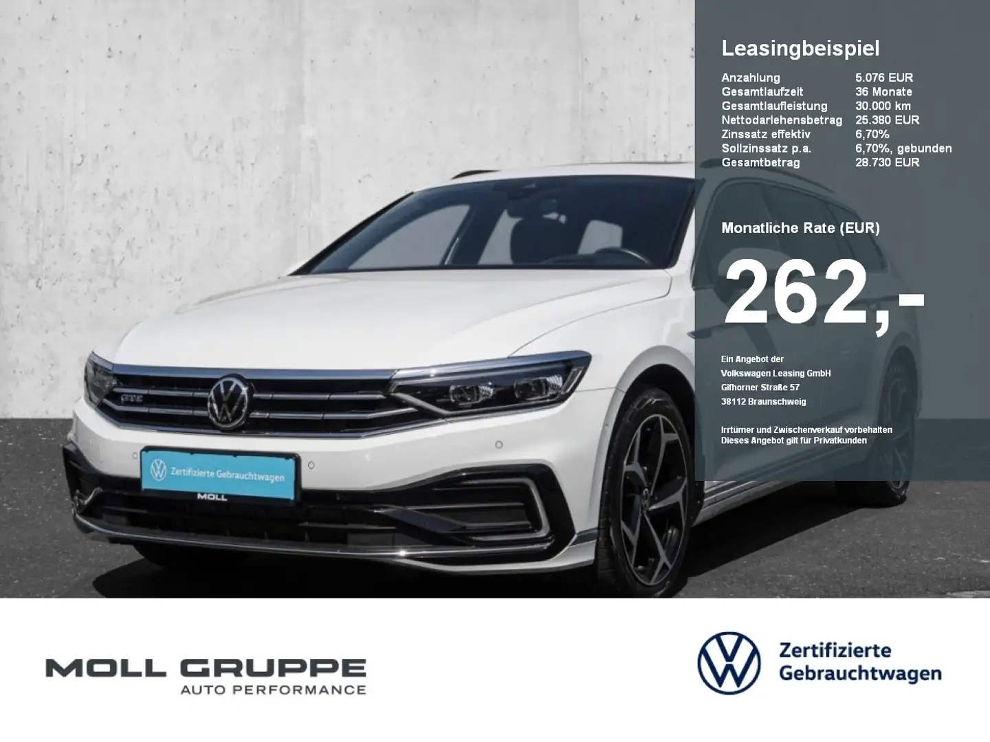 Volkswagen Passat Variant GTE 1.4 eTSI eHybrid DSG NAVI White - 1