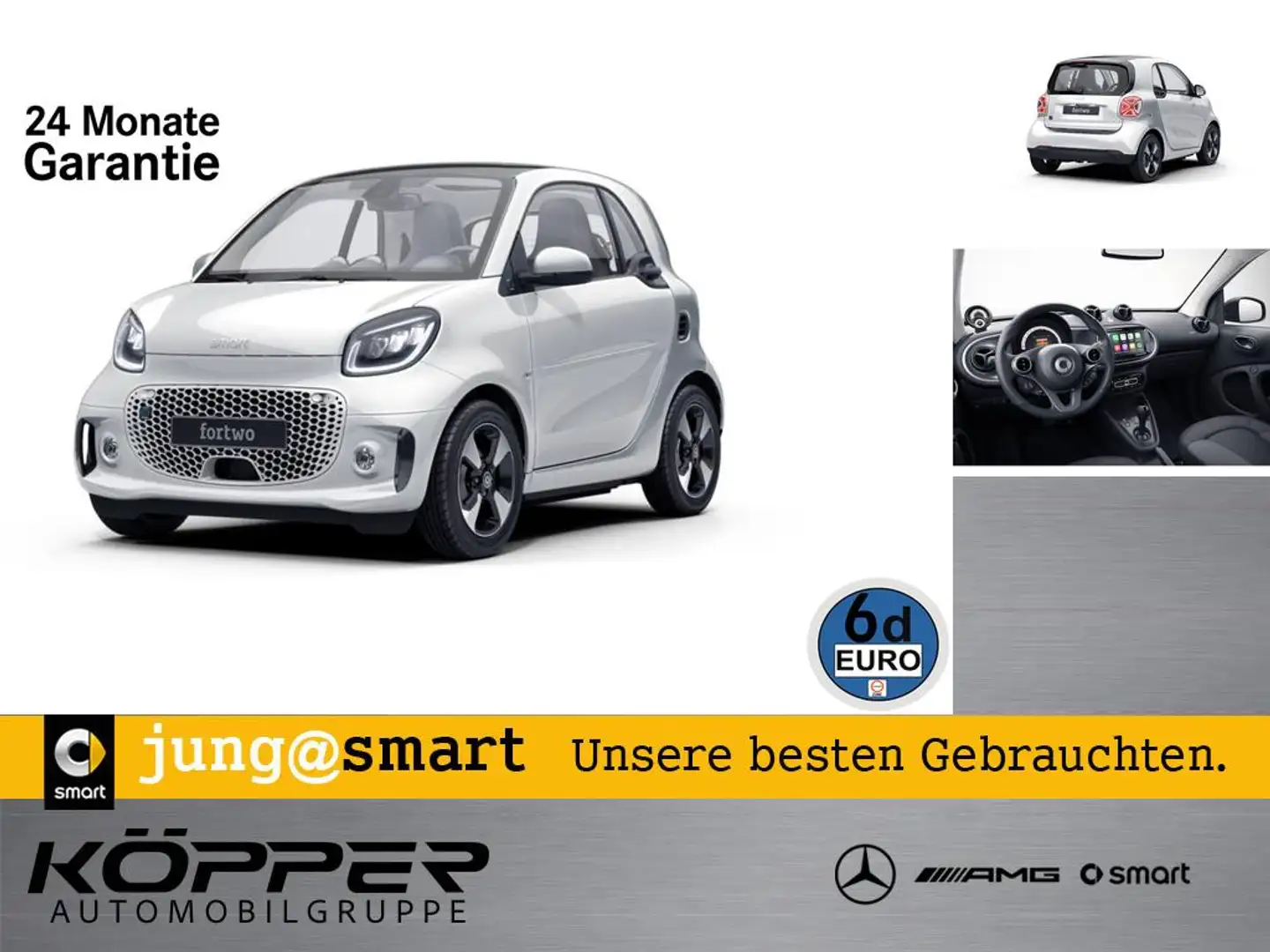 smart forTwo EQ Exclusive LAST ONE White Line Weiß - 1