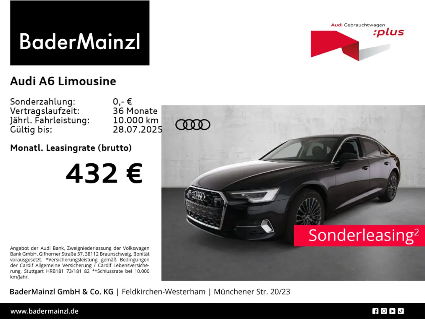 Audi A6 40 TDI quattro S tronic AHK Matrix Schwarz - 1