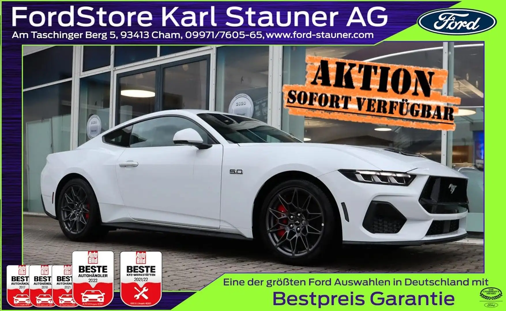 Ford Mustang Fastback B&O Sound-System 4,99% FIN* Weiß - 1