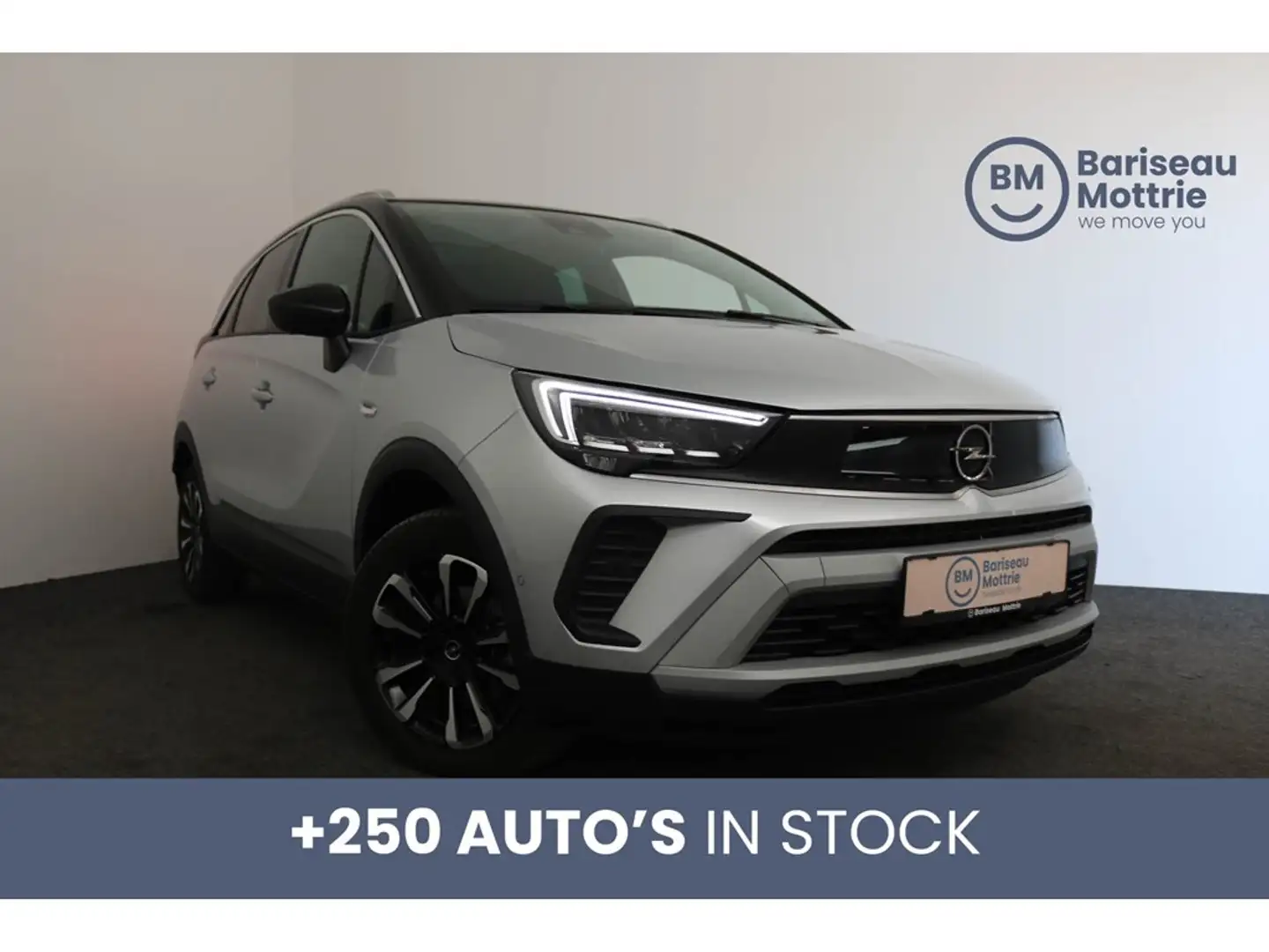 Opel Crossland ELEGANCE BENZINE 110PK *PANO DAK*GPS*CARPLAY*DAB*L Grijs - 1