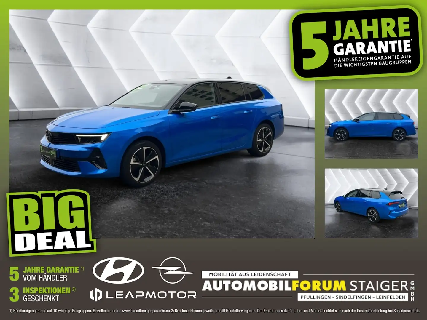 Opel Astra L Sports Tourer 1.2 Turbo GS Matrix 360 LM Blauw - 1