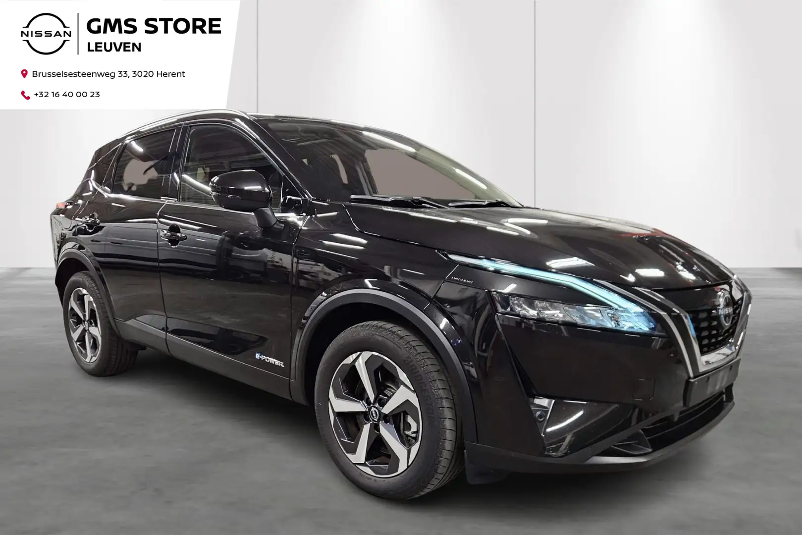 Nissan Qashqai Hybrid-Aut-Airco-Pano-Gps-carplay 380g Noir - 1