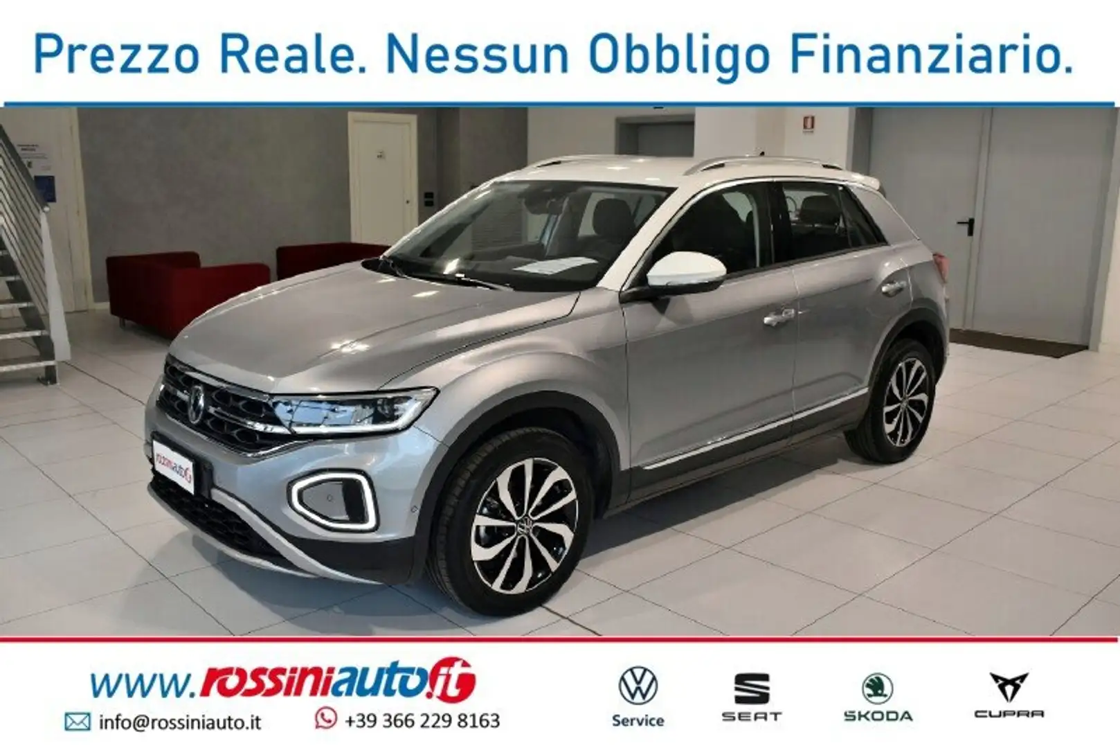 Volkswagen T-Roc 1.5 TSI 150 CV STYLE + CERCHI 17 BI-COLOR Plateado - 1
