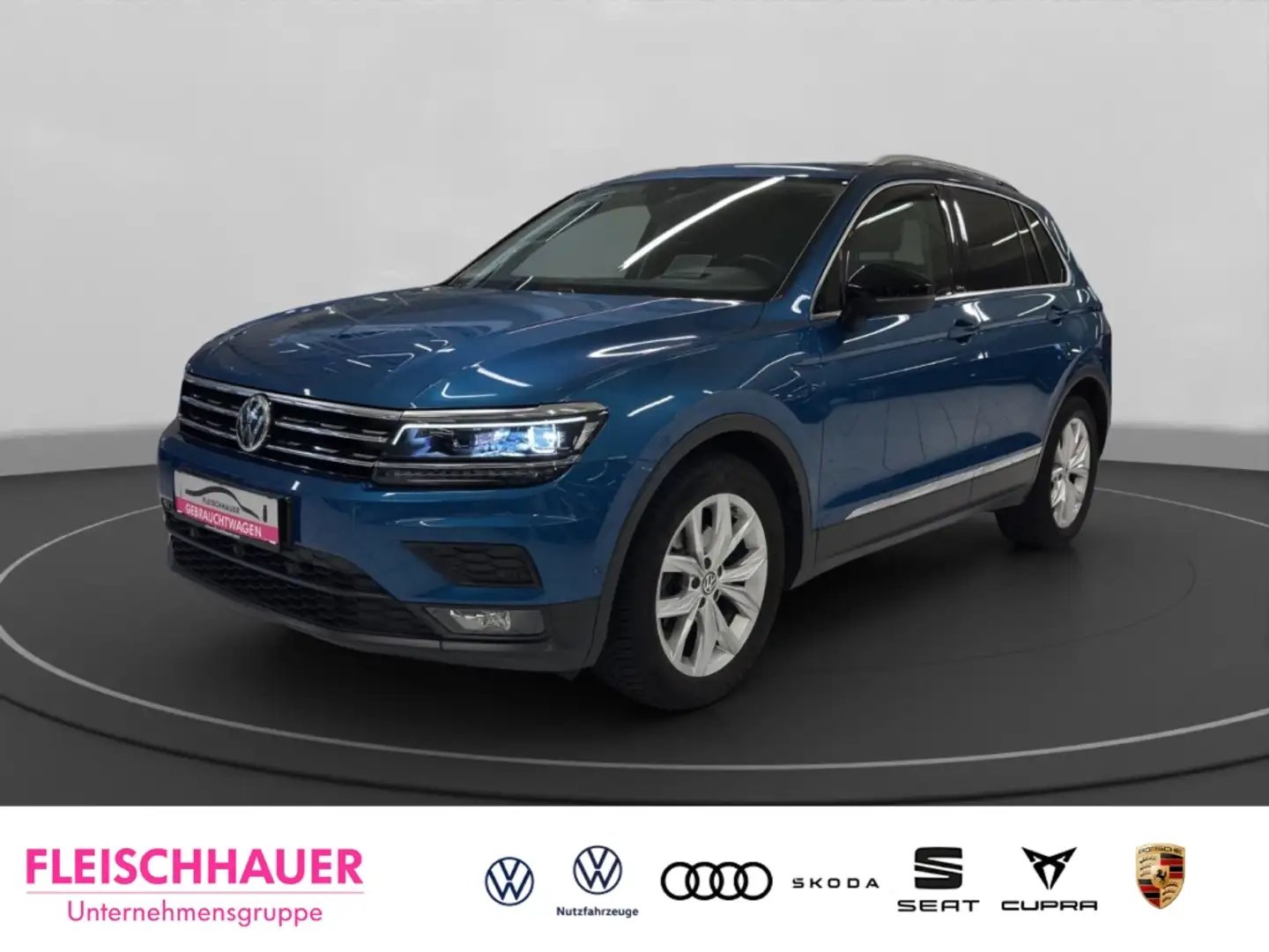 Volkswagen Tiguan IQ.DRIVE 1.5 TSI Navi+LED+Pano+Stdhzg+360°+VC Blau - 1