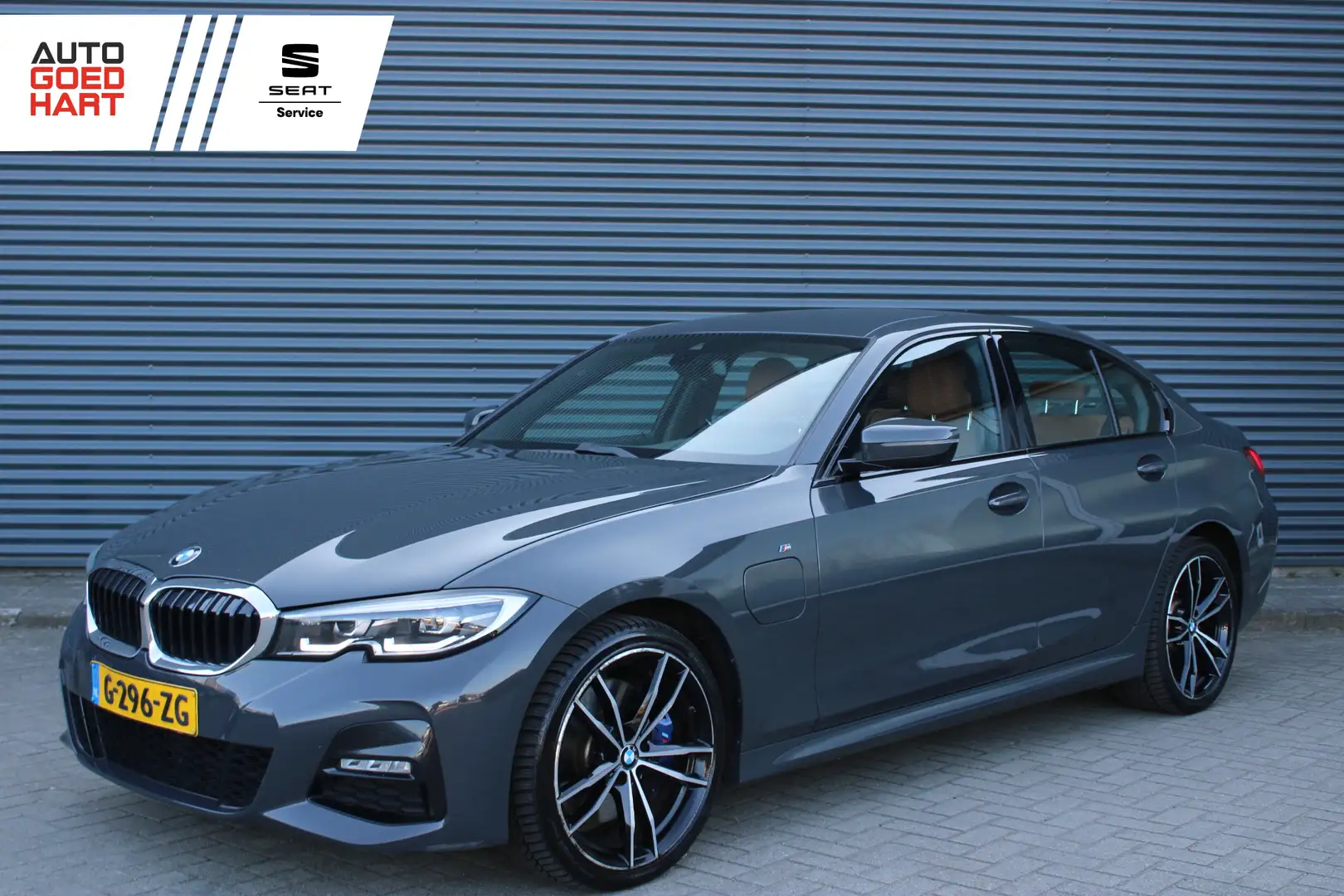 BMW 330 3-serie 330e M-Sport Induvidual Dravid-grau Leer L Grijs - 1