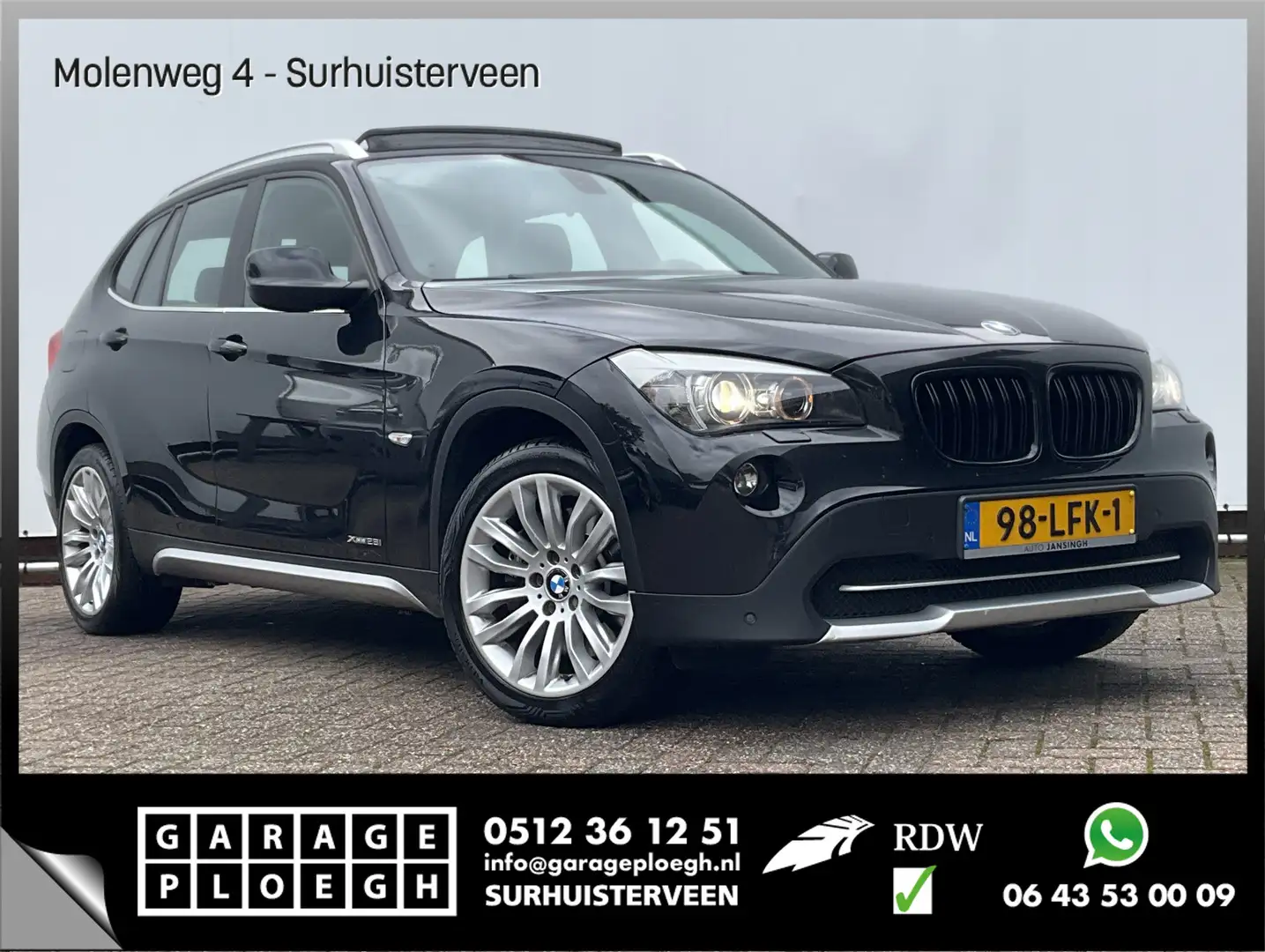 BMW X1 xDrive28i Executive 6-Cilinder Trekhaak Pano Leer Negro - 1