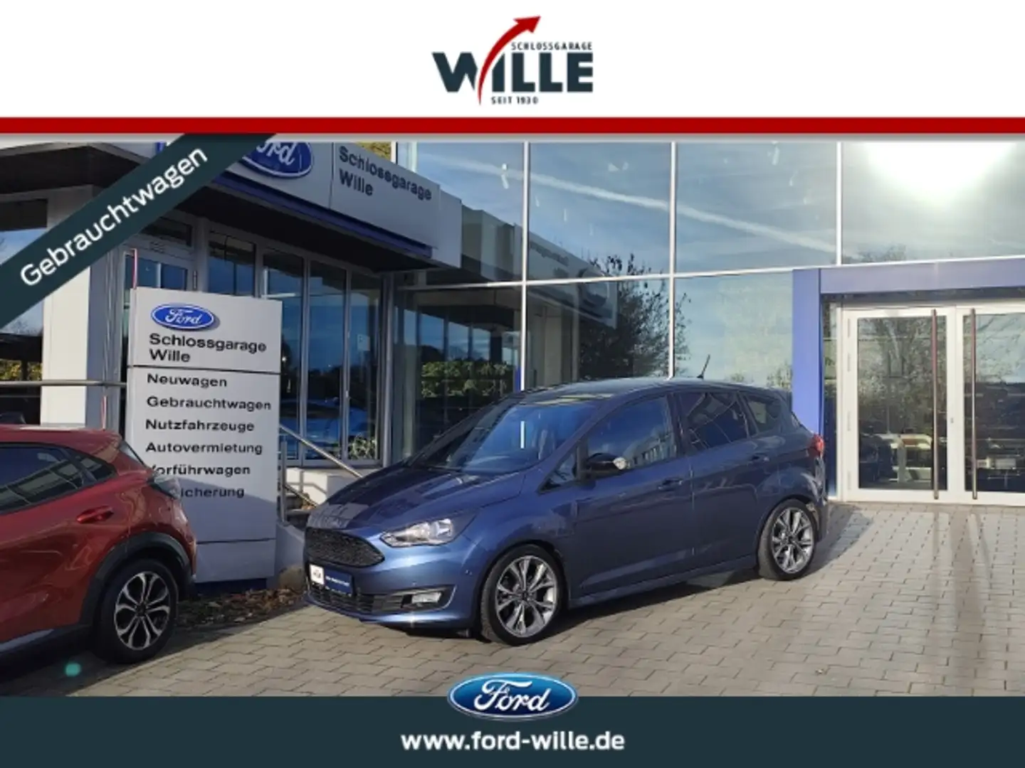 Ford C-Max Sport AHK Navi Klimaautomatik Winter-Paket ! Blau - 1