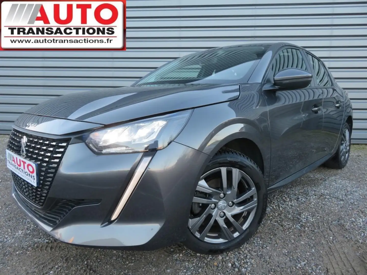 Peugeot 208 1.5 BlueHDi S\u0026S - 100  II 2019 BERLINE Active Gris - 1
