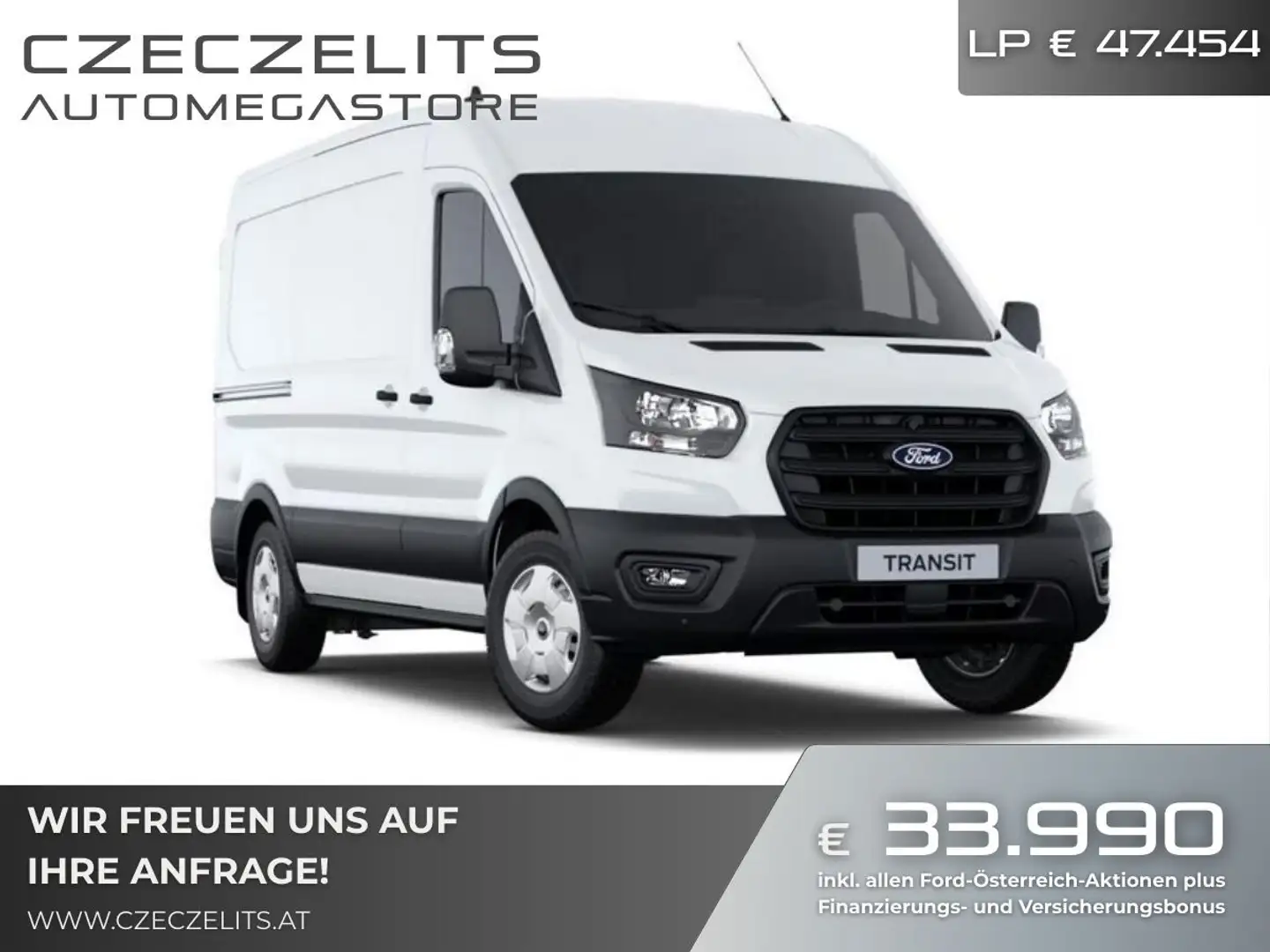 Ford Transit Transit Kasten 2,0 EcoBlue L2H2 310 Trend ON433... Weiß - 1