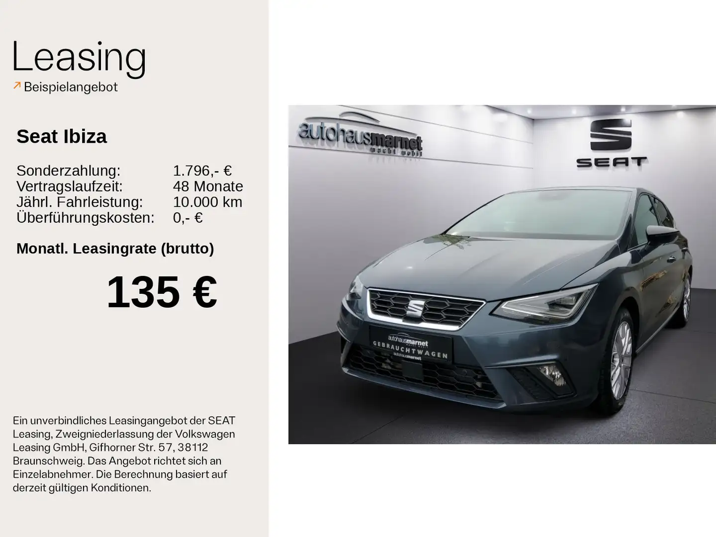 SEAT Ibiza 1.0 TSI FR-Line *LED*Stzhzg*Kamera* Сірий - 2