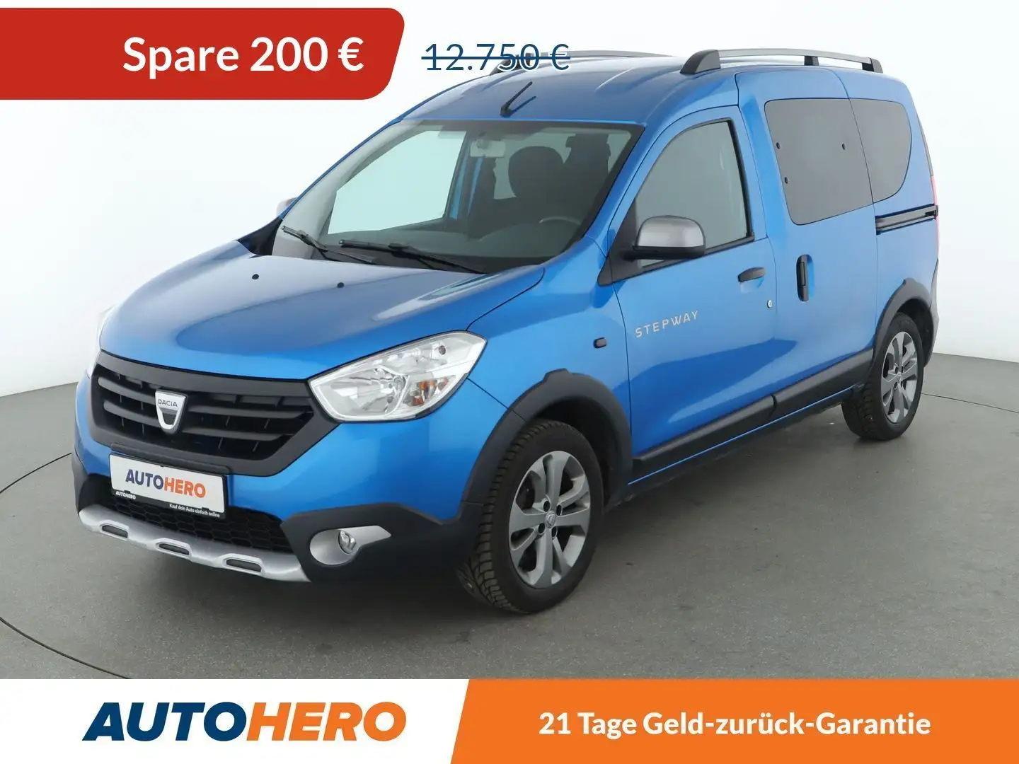 Dacia Dokker 1.2 TCe Stepway *NAVI*PDC*SHZ*ALU*TEMPO* Modrá - 1
