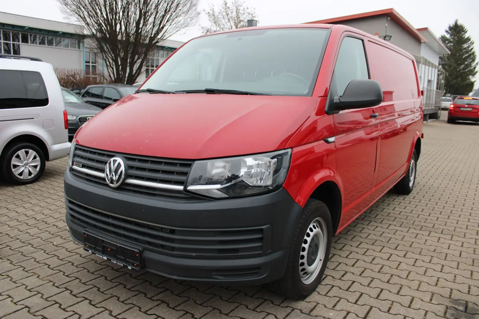 Volkswagen T6 Transporter T6 Kasten 4 Motion Lang 2.0TDI Navi,AHK,Klima Rojo - 1