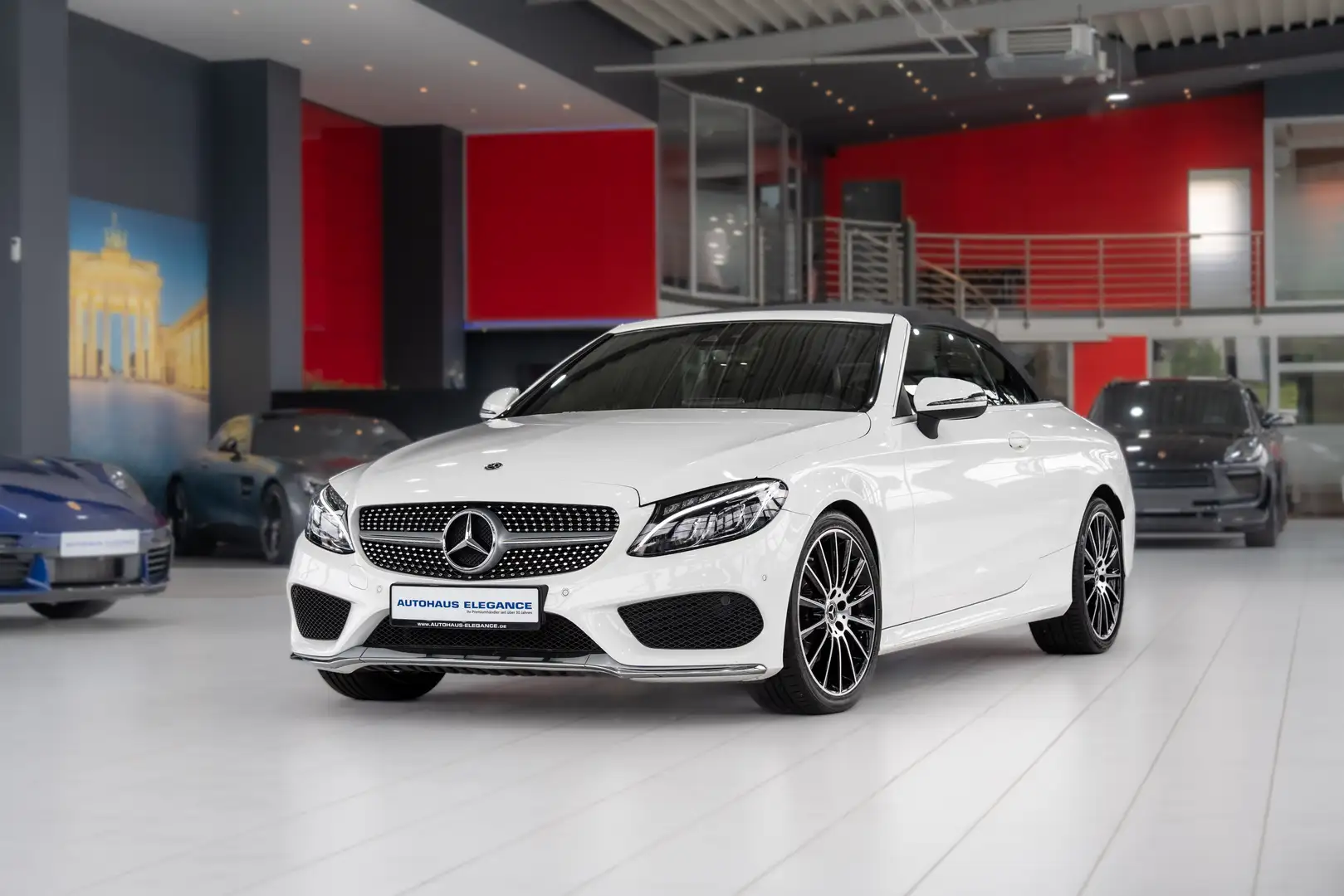 Mercedes-Benz C 220 d Cabrio*INT/EXT.AMG-LINE*LED*KOMFORT-PAKET Weiß - 1