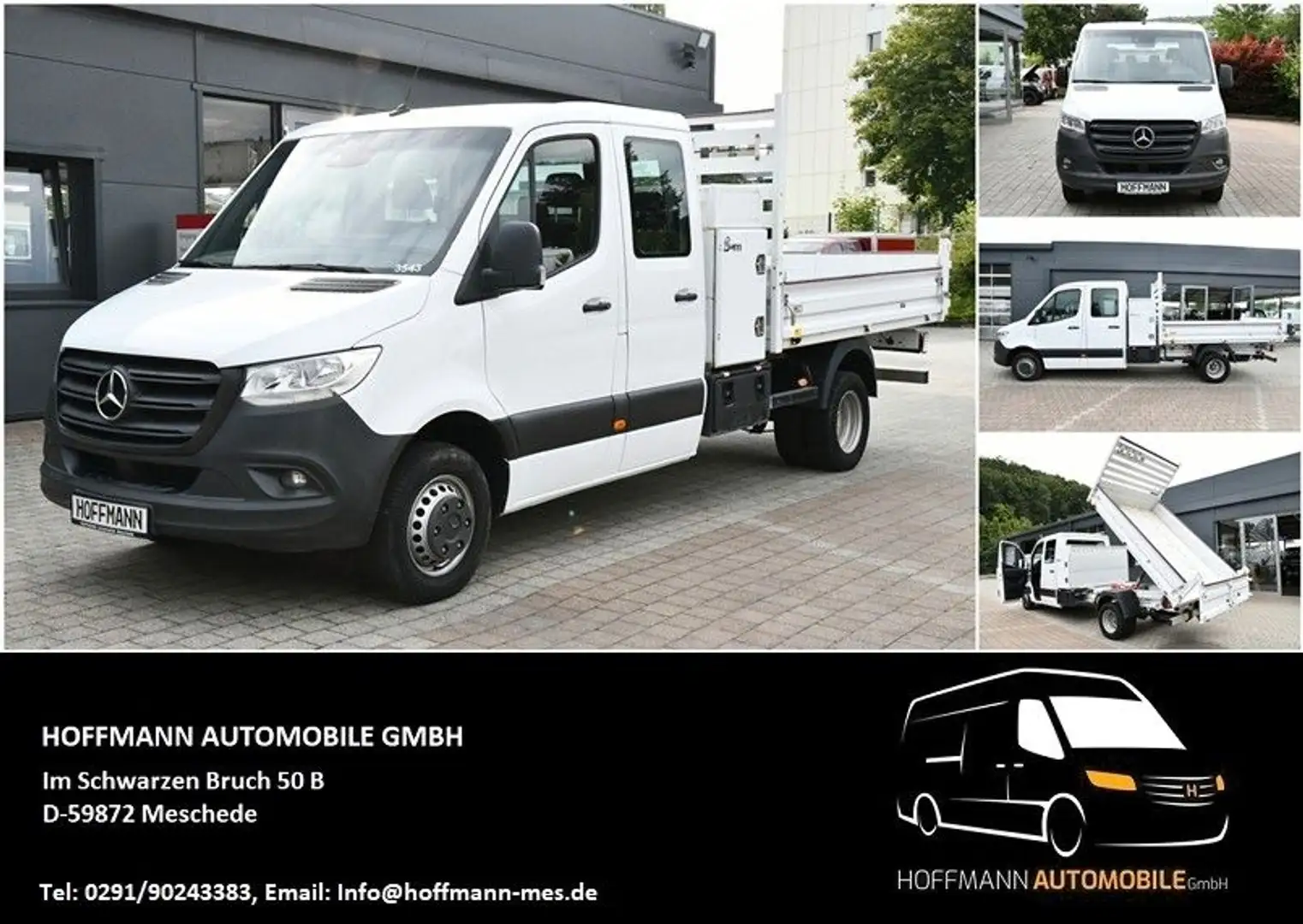 Mercedes-Benz Sprinter 314/514cdi Kipper DoKa L3 LANG AHK 3,5T Weiß - 1