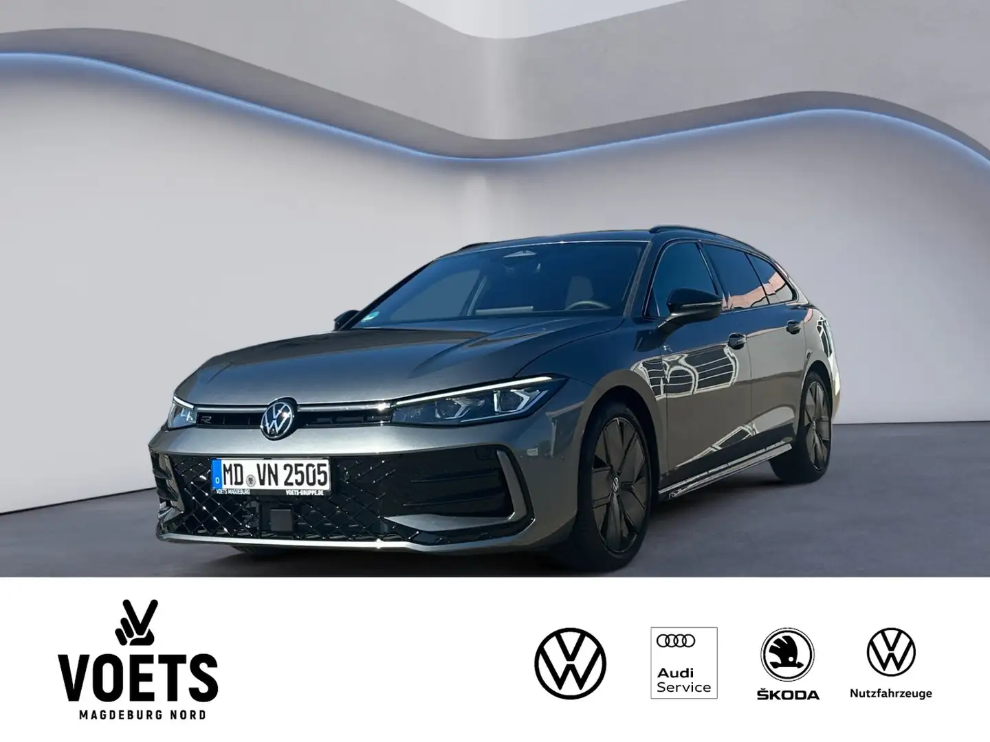 Volkswagen Passat 2.0TSI DSG 4Motion R-Line LED+NAV+AHK+PAN Gris - 1