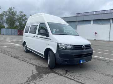 VW T5 Camper Hochdach unfallfrei AHK 1.H Carport Fischer-Bonito Ausbau