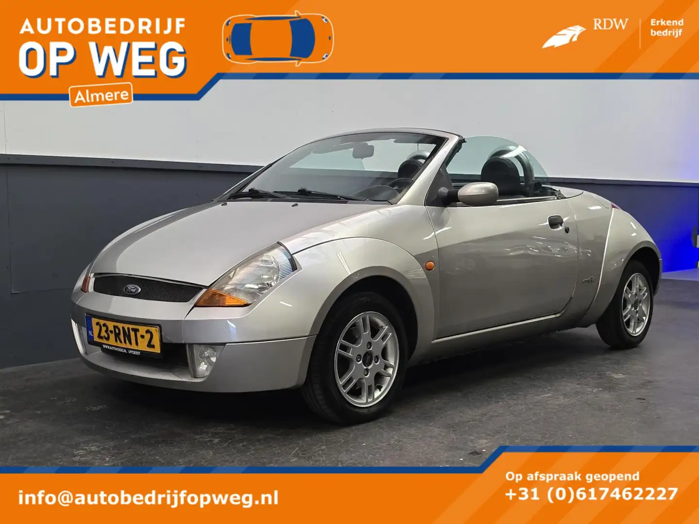 Ford Streetka 1.6 | Nw APK-Airco-Stoelverw.-Inruilkoopje! Grijs - 1