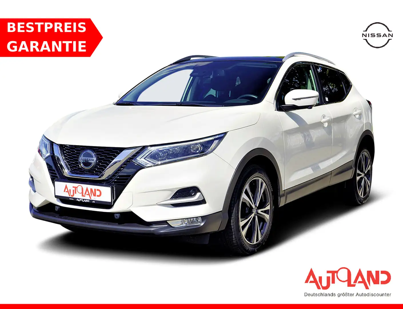 Nissan Qashqai 1.3 DIG-T Navi Panorama 360° Wit - 1
