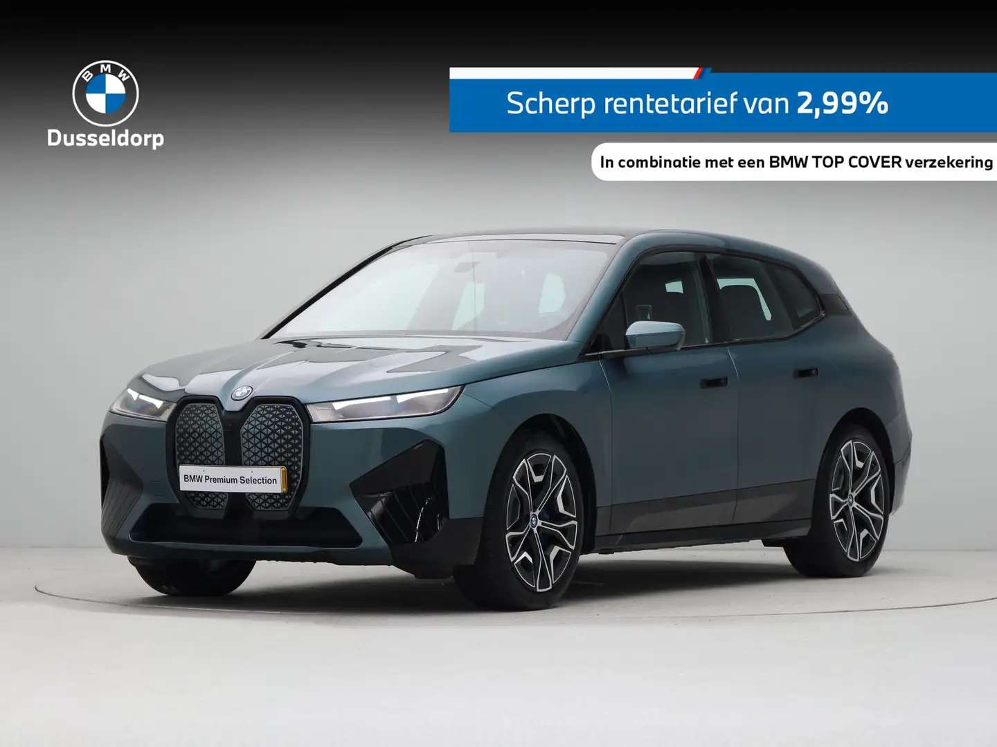 BMW iX xDrive40 High Executive 77 kWh Blauw - 1