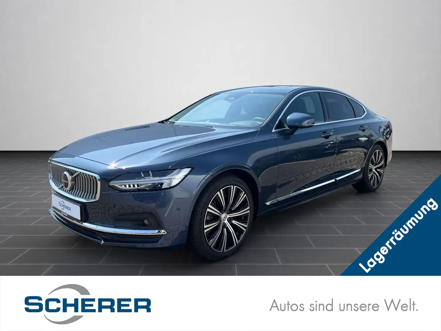 Volvo S90 2.0 B5 Hybrid/AreaView/HuD/LED uvm. Bleu - 1
