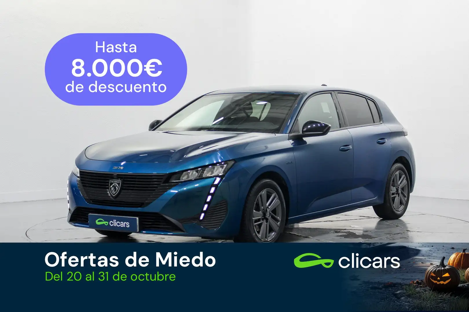 Peugeot 308 1.2 PureTech S&S Style EAT8 130 Bleu - 1