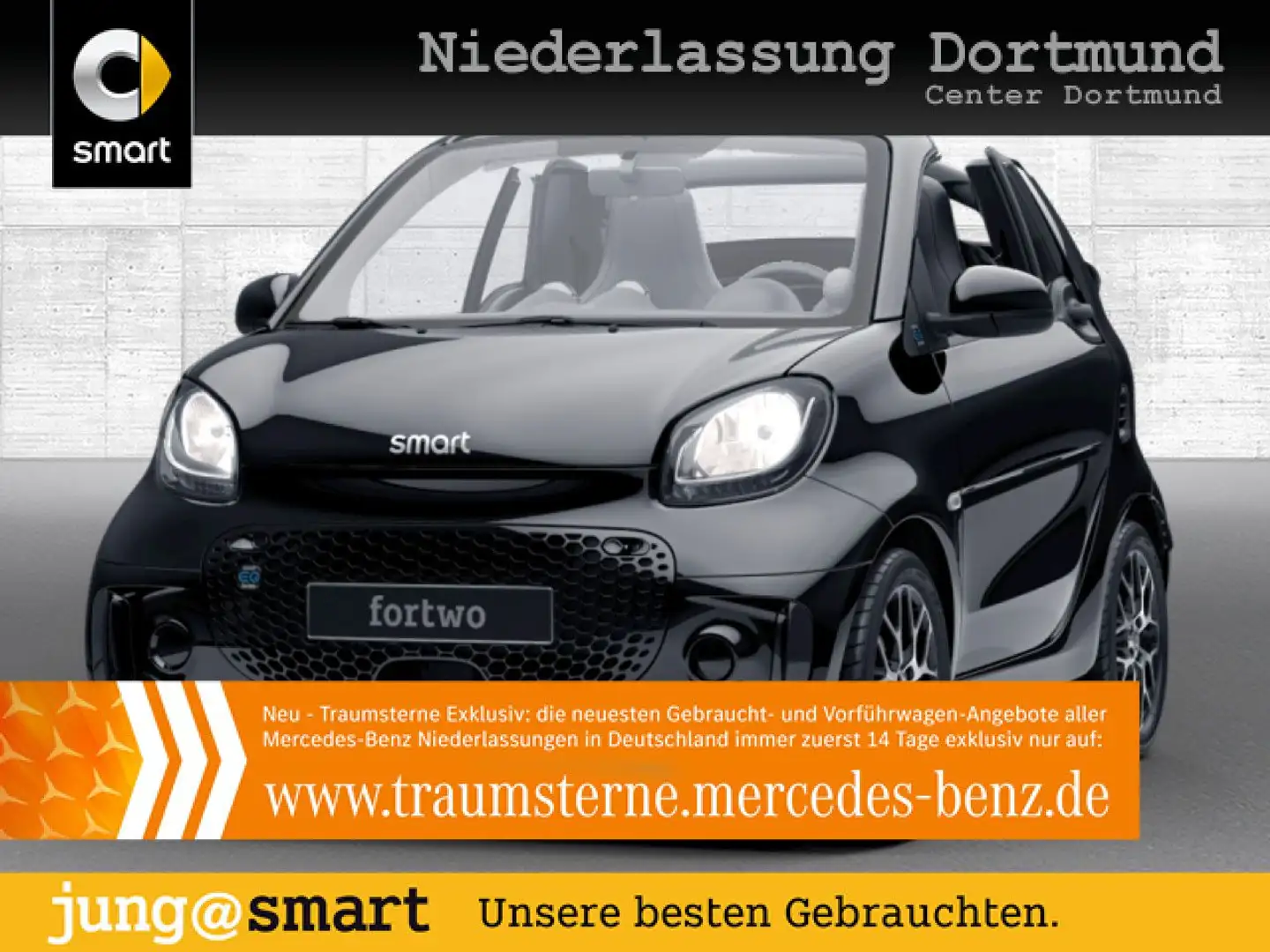 smart forTwo EQ 60kWed prime SHZ PDC Dig Radio Tempom Schwarz - 1