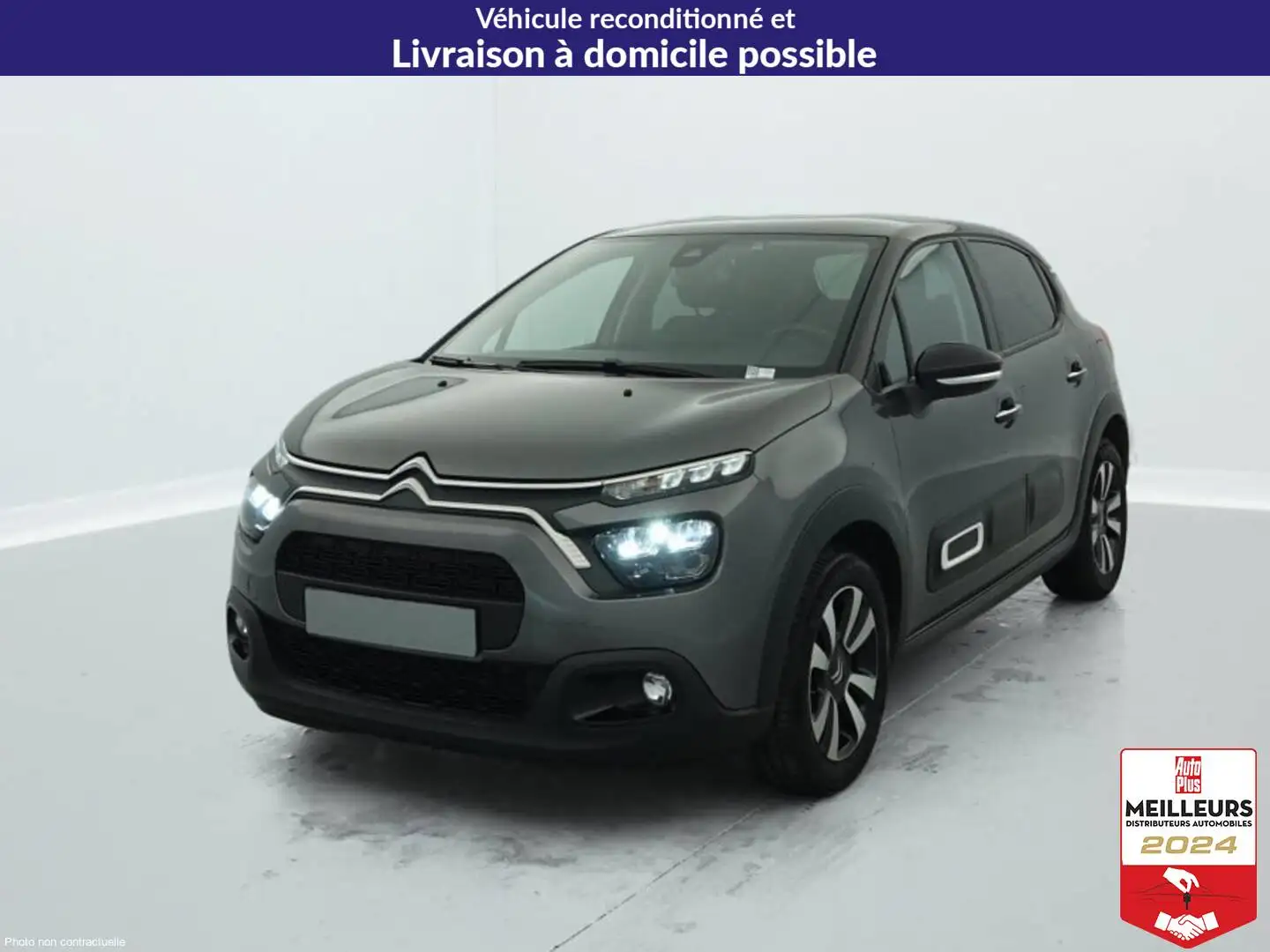 Citroen C3 PureTech 110 ch BVM6 Max Gris - 1