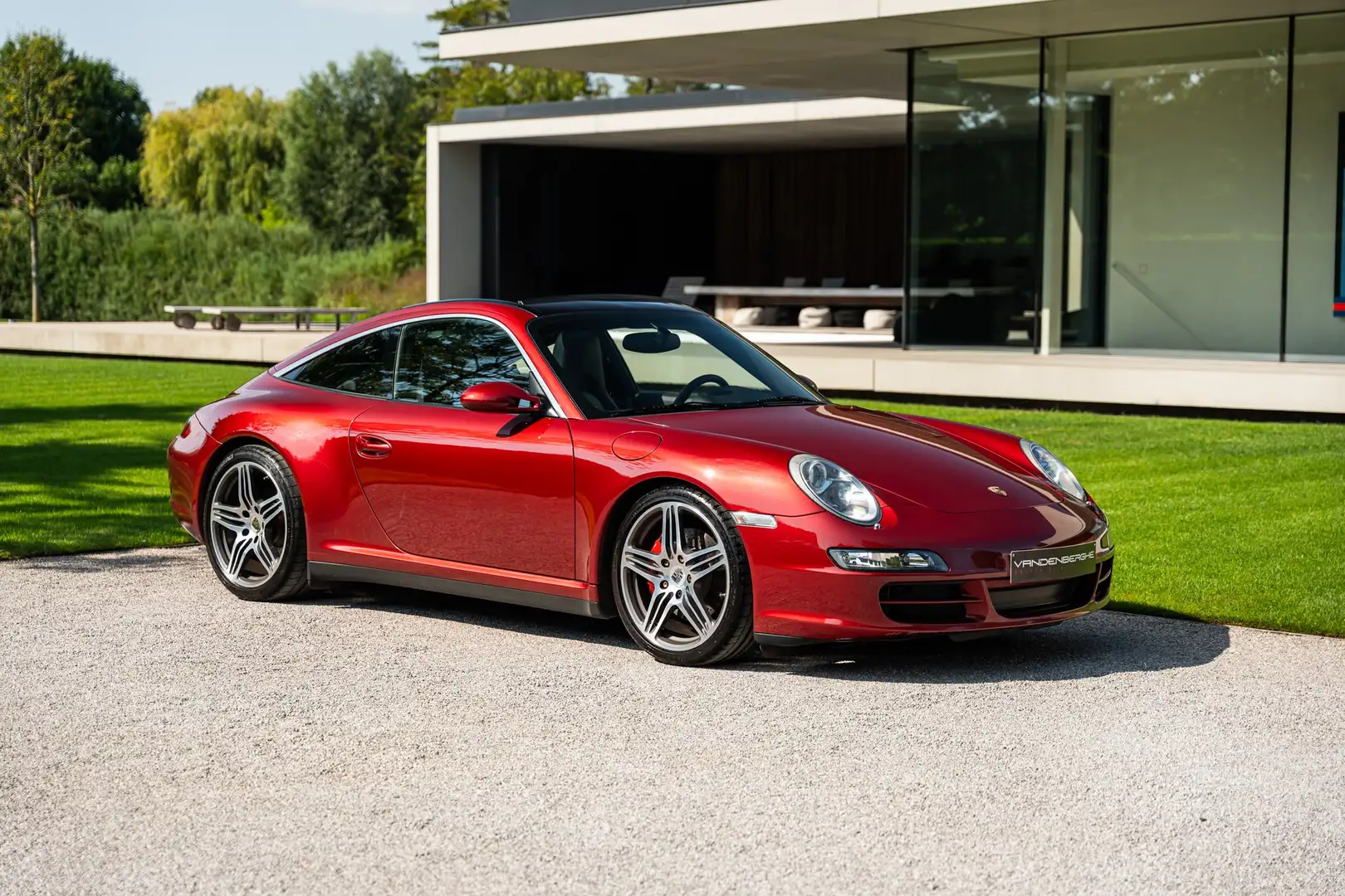 Porsche 997 .1 TARGA 4S/PTS/MANUAL/CARBON/FULL LEATHER/CHRONO Rouge - 1