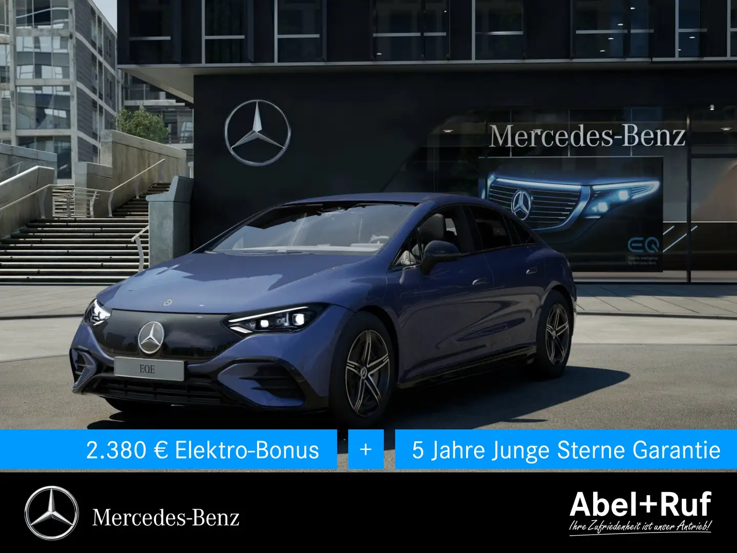 Mercedes-Benz EQE 300 AMG+DIGITAL+NIGHT+Kamera+Memor+TotW+LrHz Blau - 1
