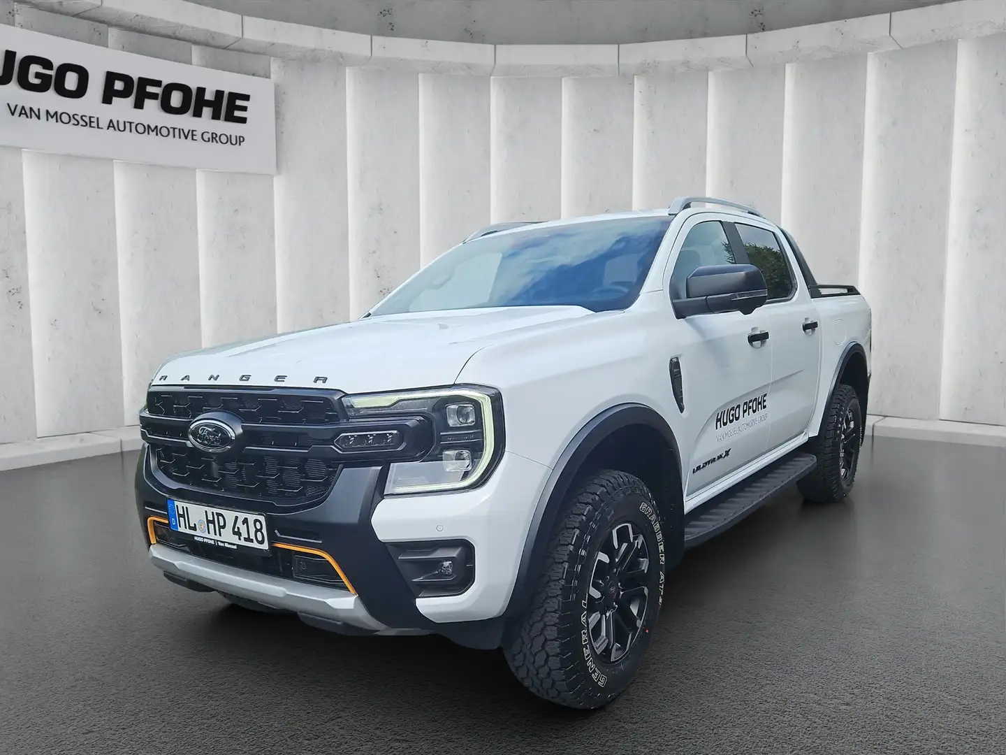 Ford Ranger Wildtrak X 2.0 EB DK e-4WD Autom LED AHK Blanc - 1