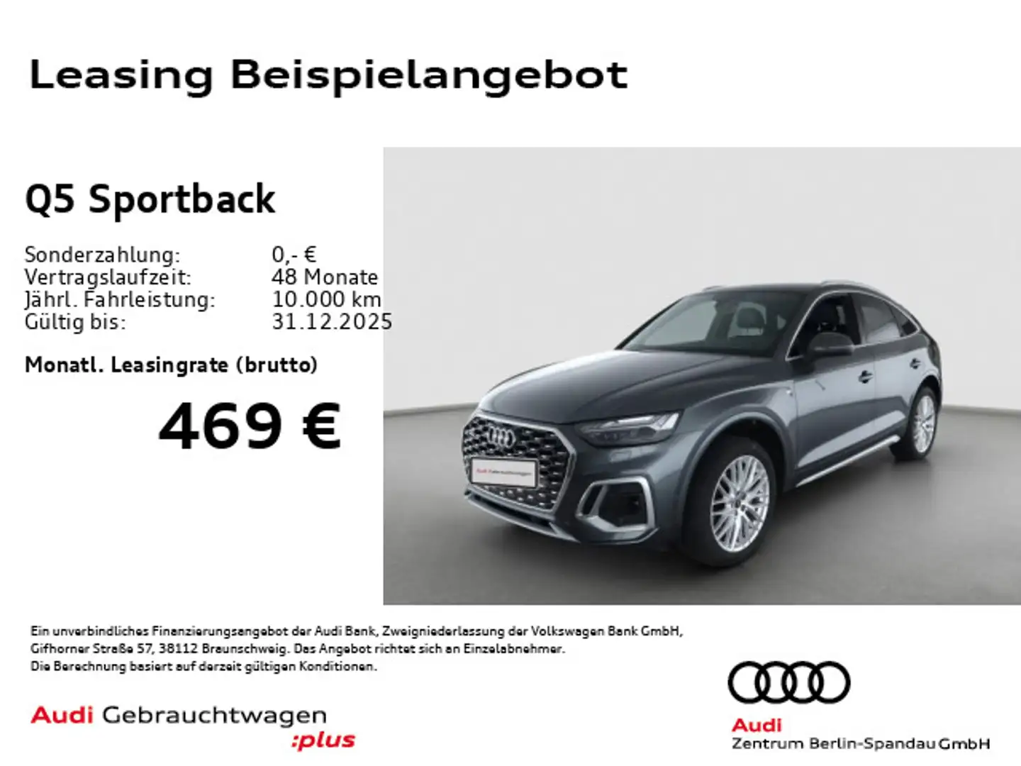 Audi Q5 40 TFSI qu. S line S tronic *StdHz* Grau - 1