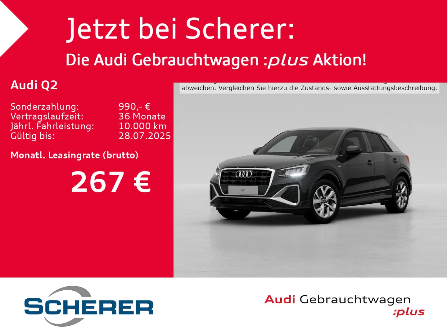 Audi Q2 S line 35 TDI S tronic NAVI AHK EPH hi. ACC Schwarz - 1
