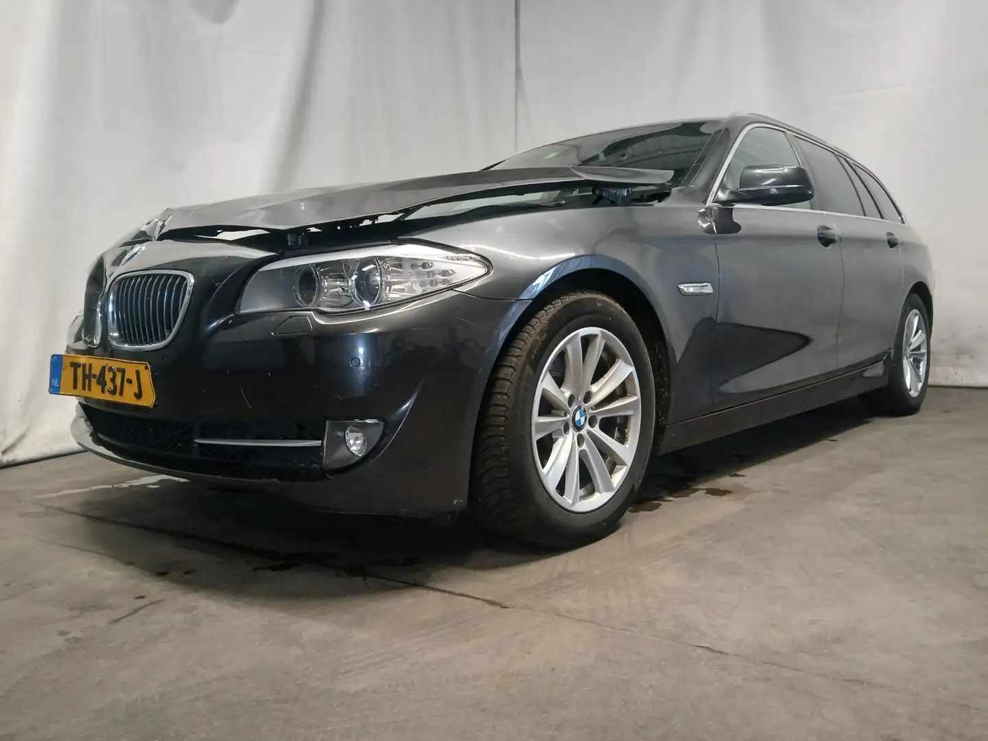 BMW 520 5-serie Touring 520d High Executive SCHADEAUTO!! Gri - 2