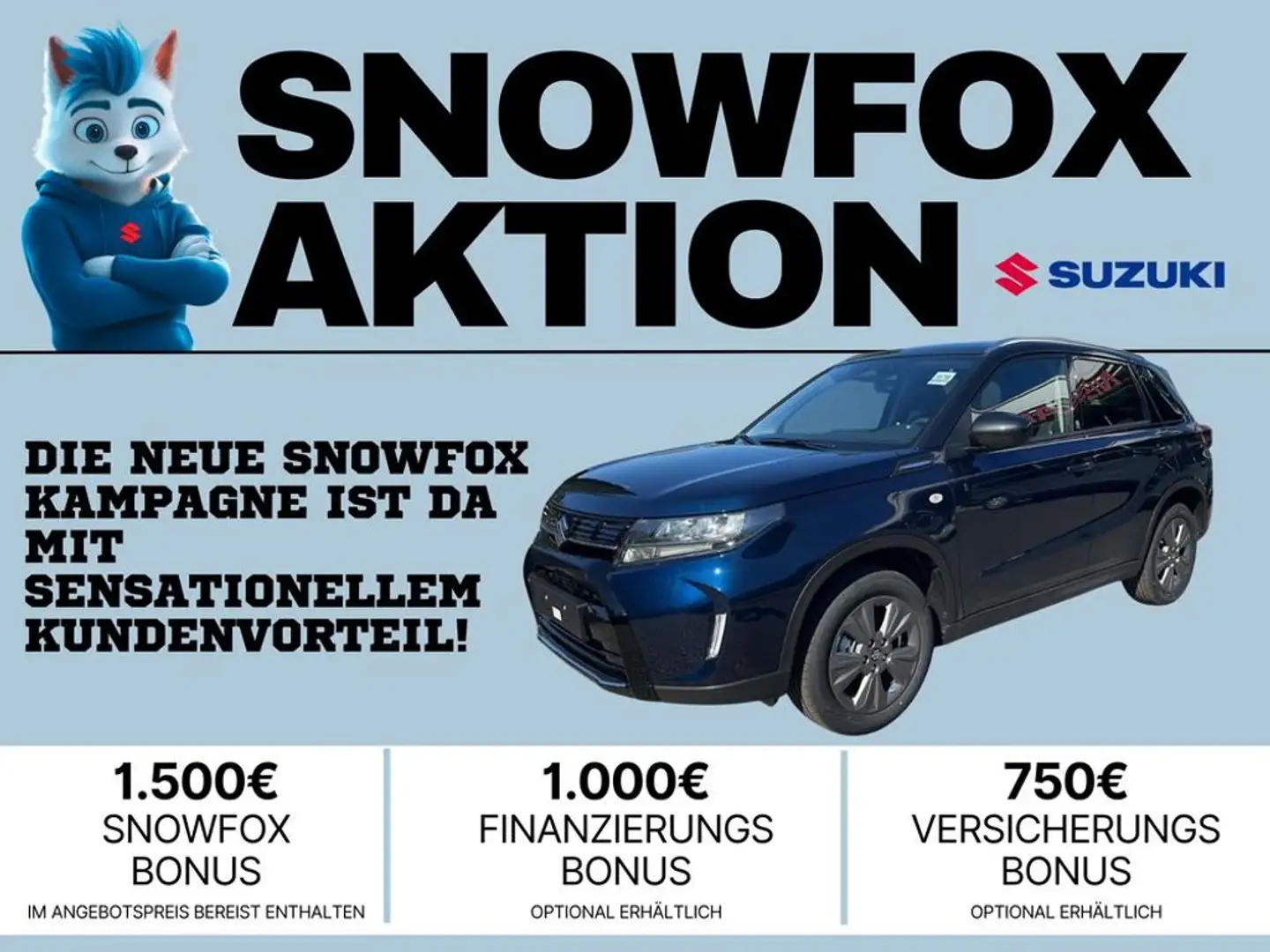 Suzuki Vitara Hybrid ALLGRIP 4X4 Shine ''SNOWFOX'' Blau - 1